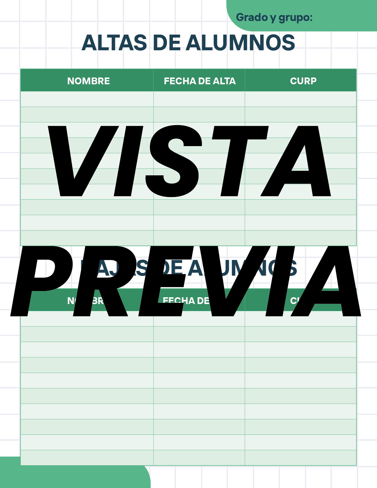 Agenda Cuadros MAESTRO Secundaria