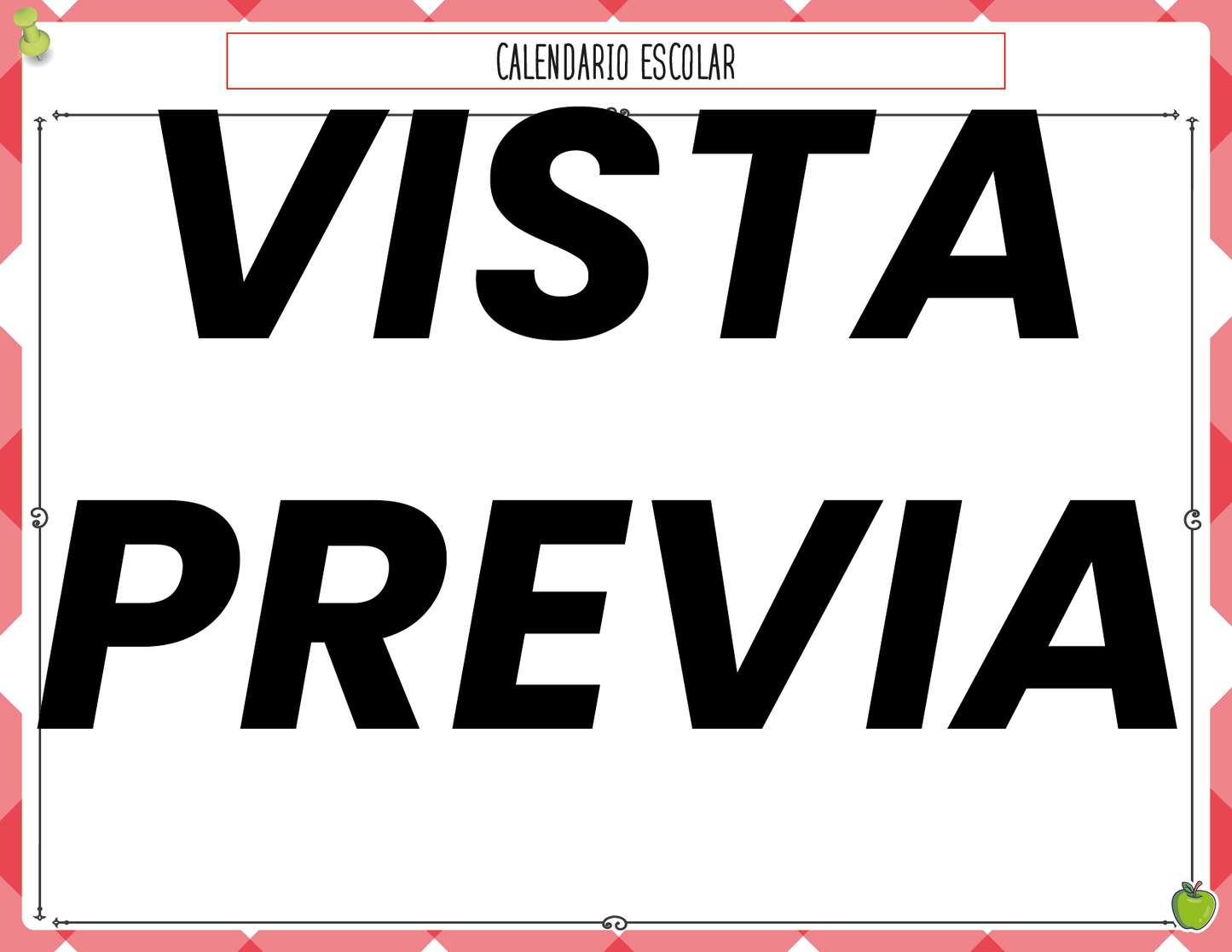 Agenda Manzana MAESTRO Preescolar
