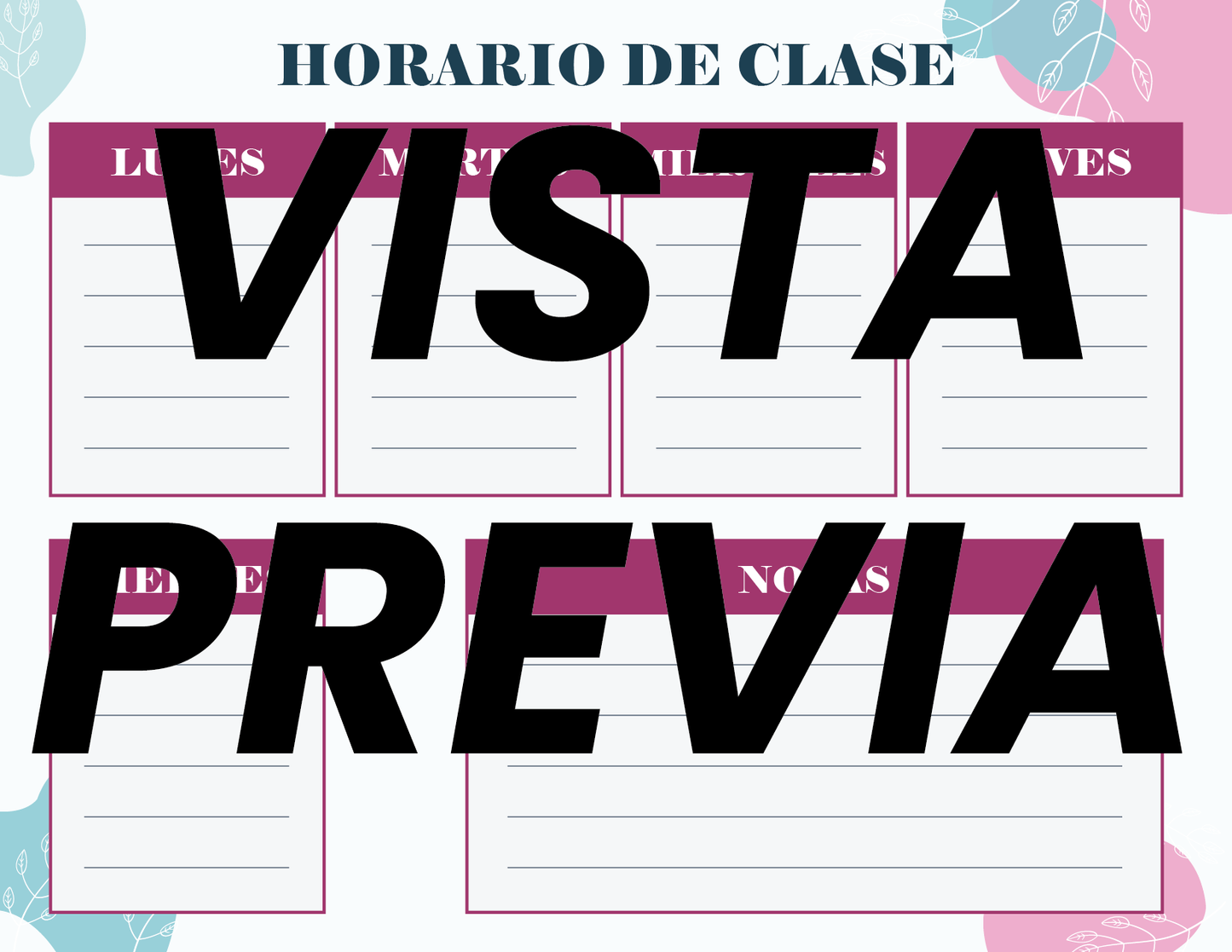 Agenda Flores MAESTRO Secundaria
