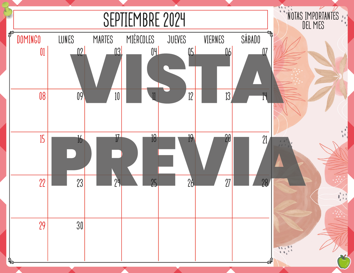 Agenda Manzana SUPERVISOR Primaria Ciclo Escolar 2024 - 2025