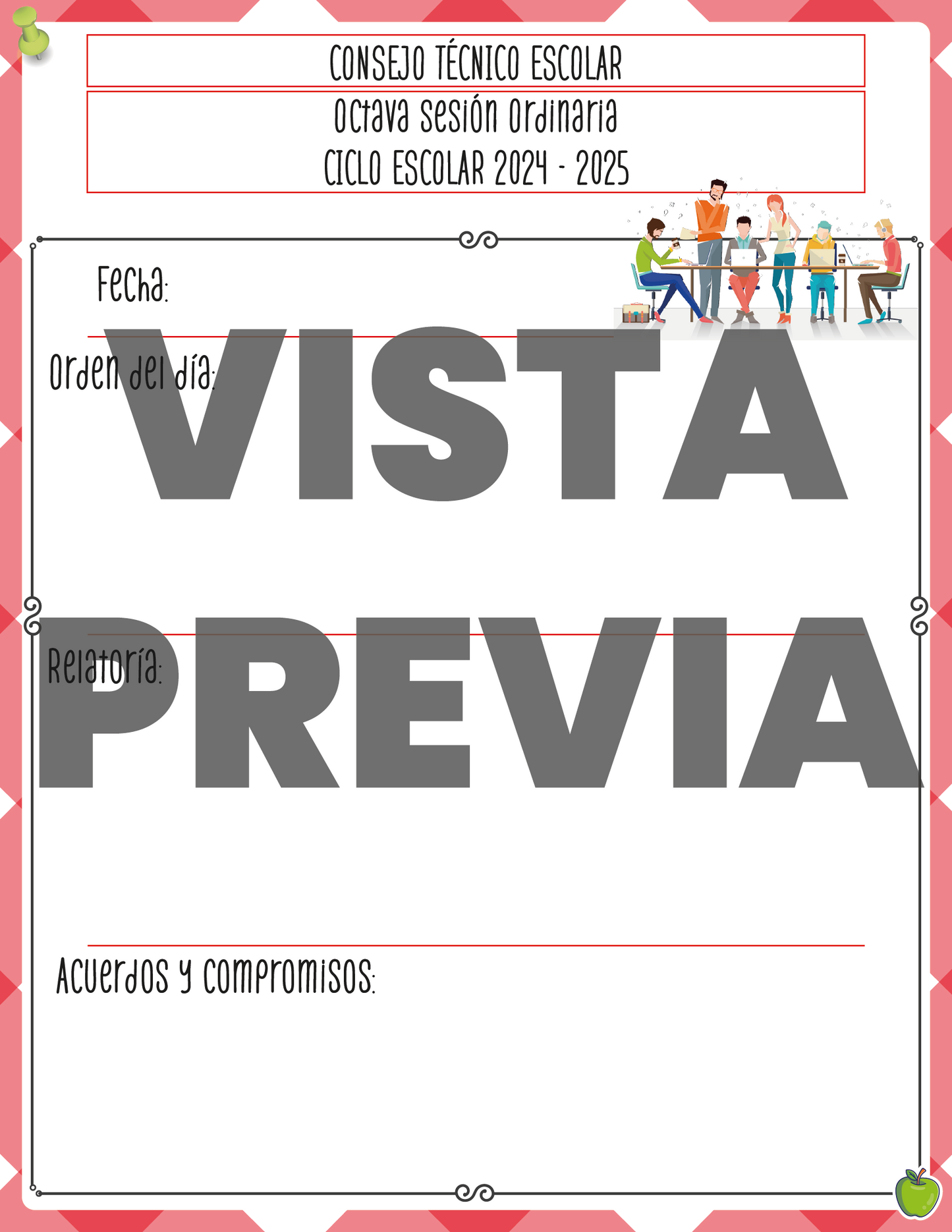 Agenda Manzana SUPERVISOR Primaria Ciclo Escolar 2024 - 2025
