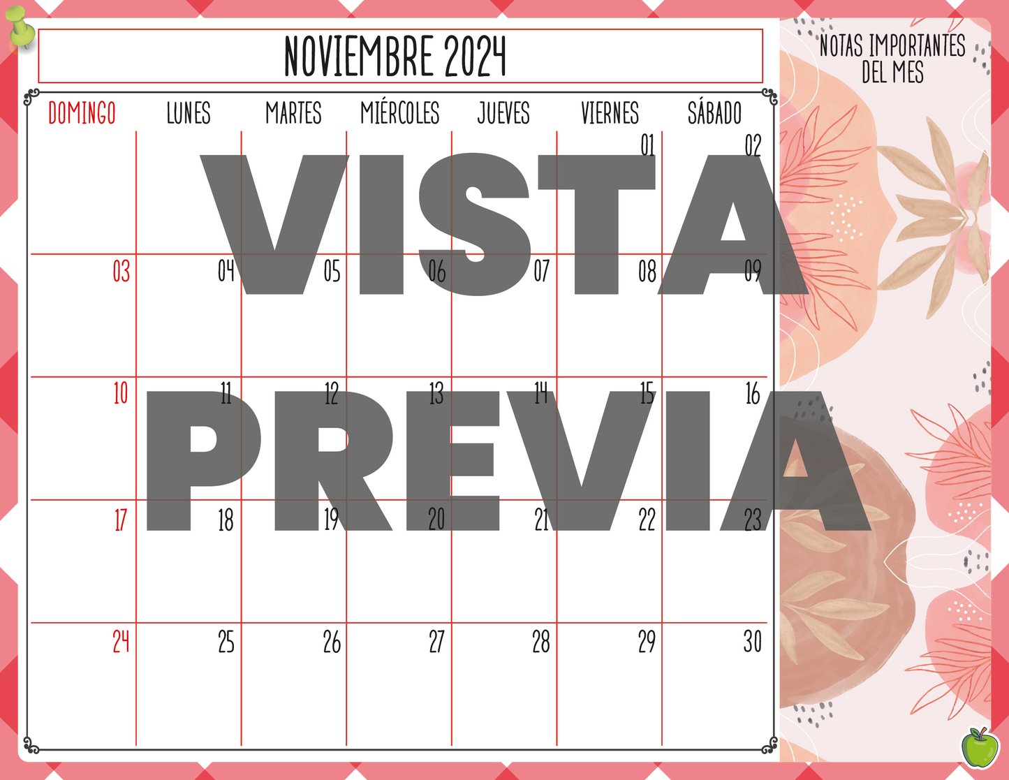 Agenda Manzana SUPERVISOR Primaria Ciclo Escolar 2024 - 2025