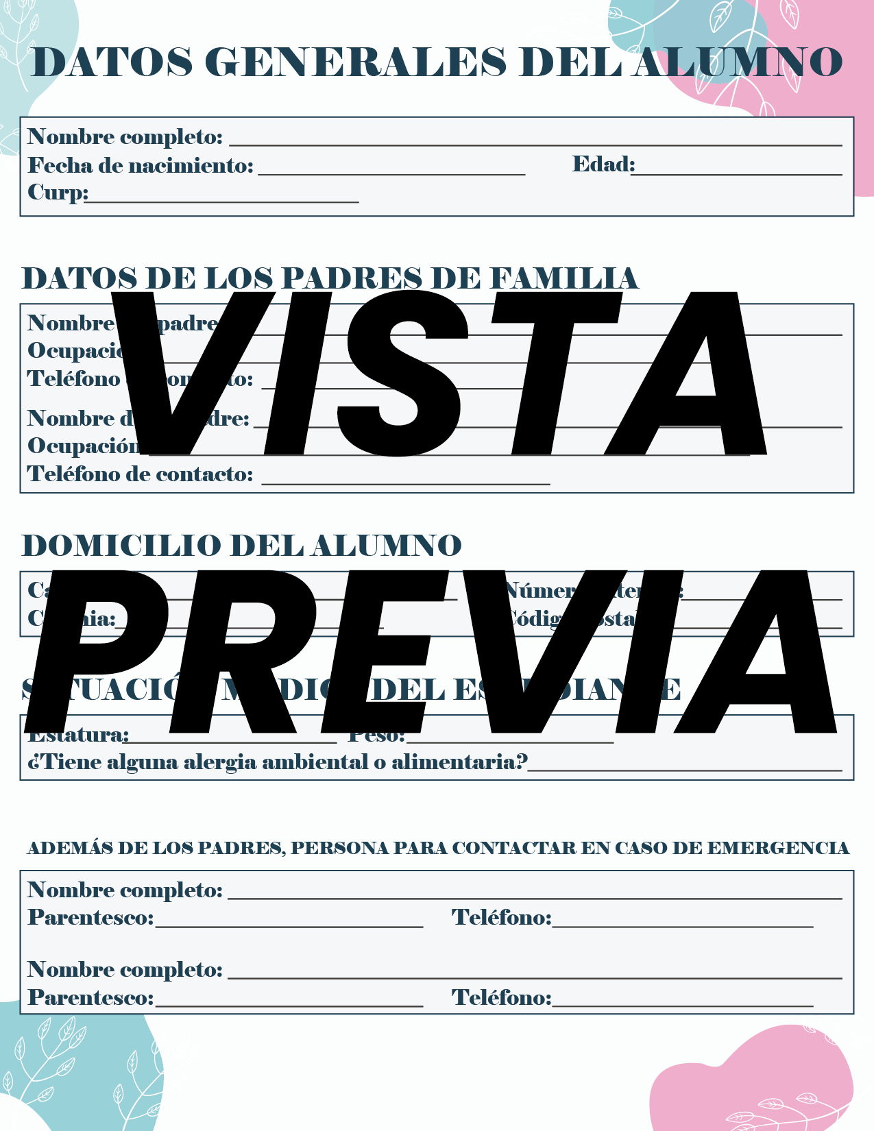 Agenda Flores MAESTRO Secundaria