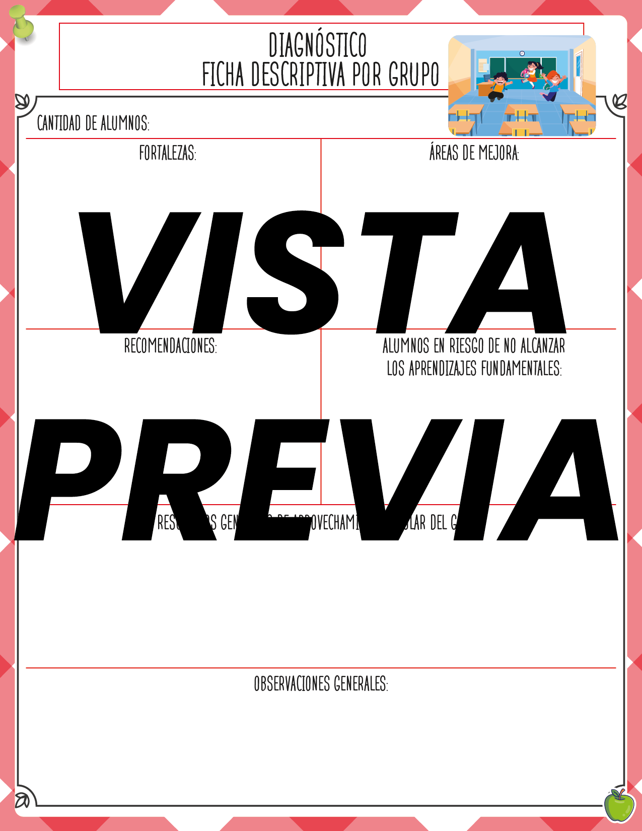 Agenda Manzana MAESTRO Preescolar
