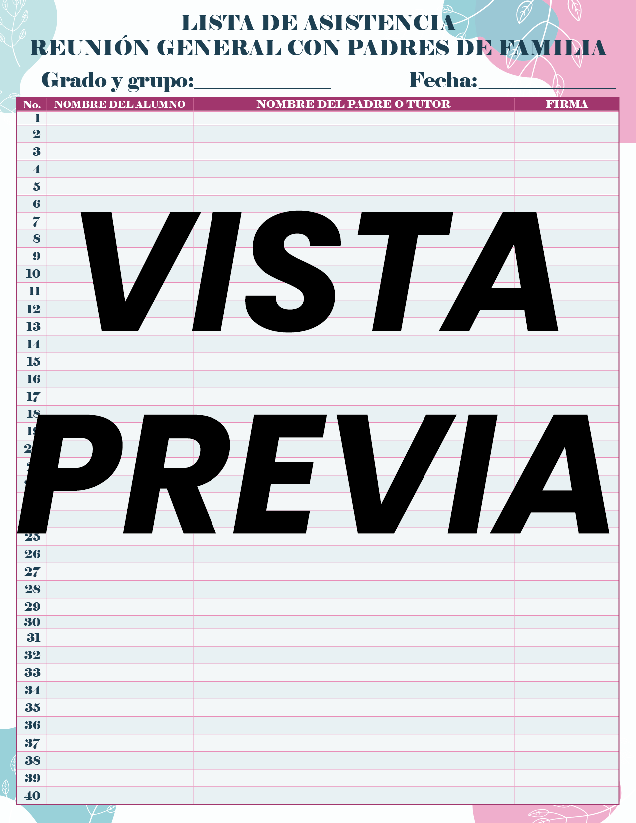 Agenda Flores MAESTRO Secundaria