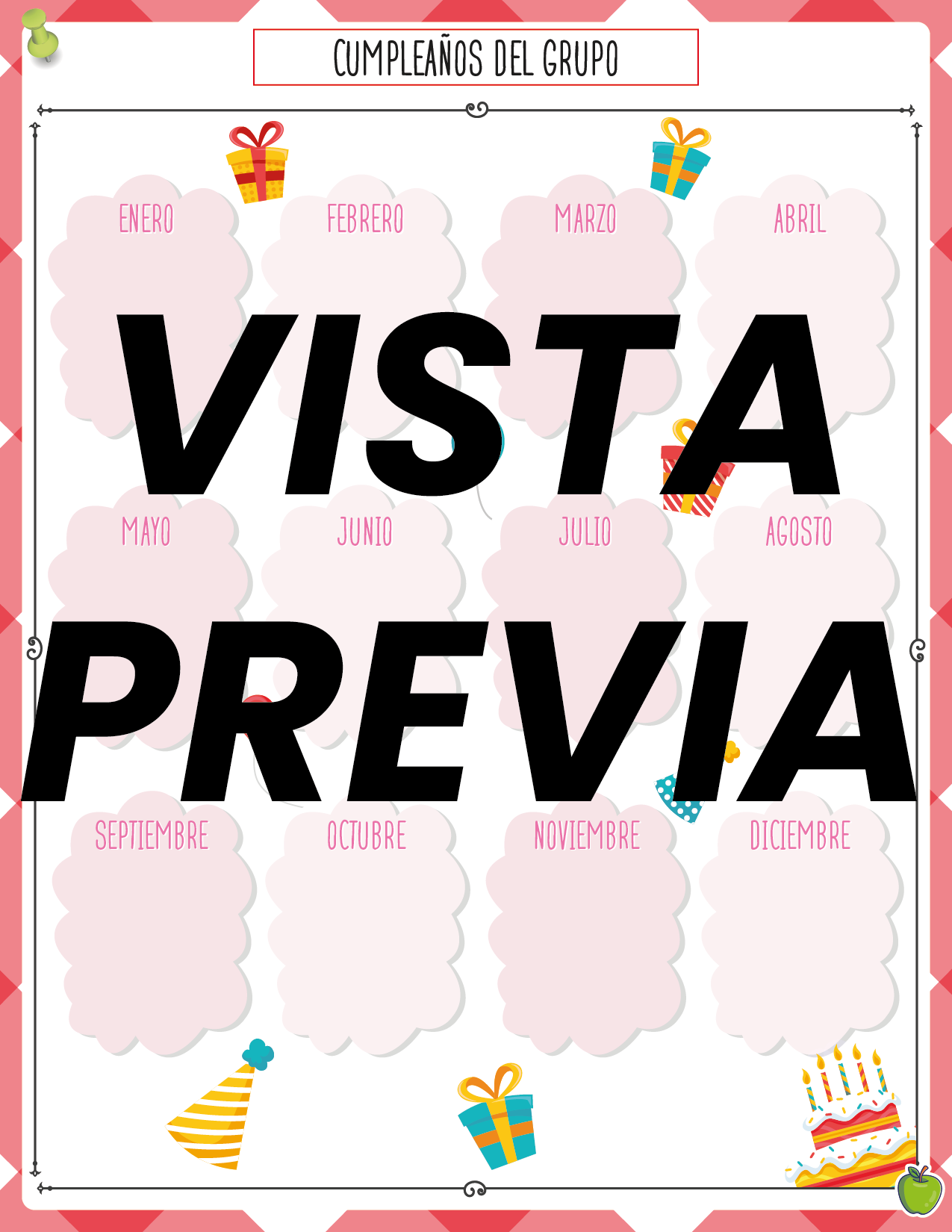 Agenda Manzana MAESTRO Preescolar
