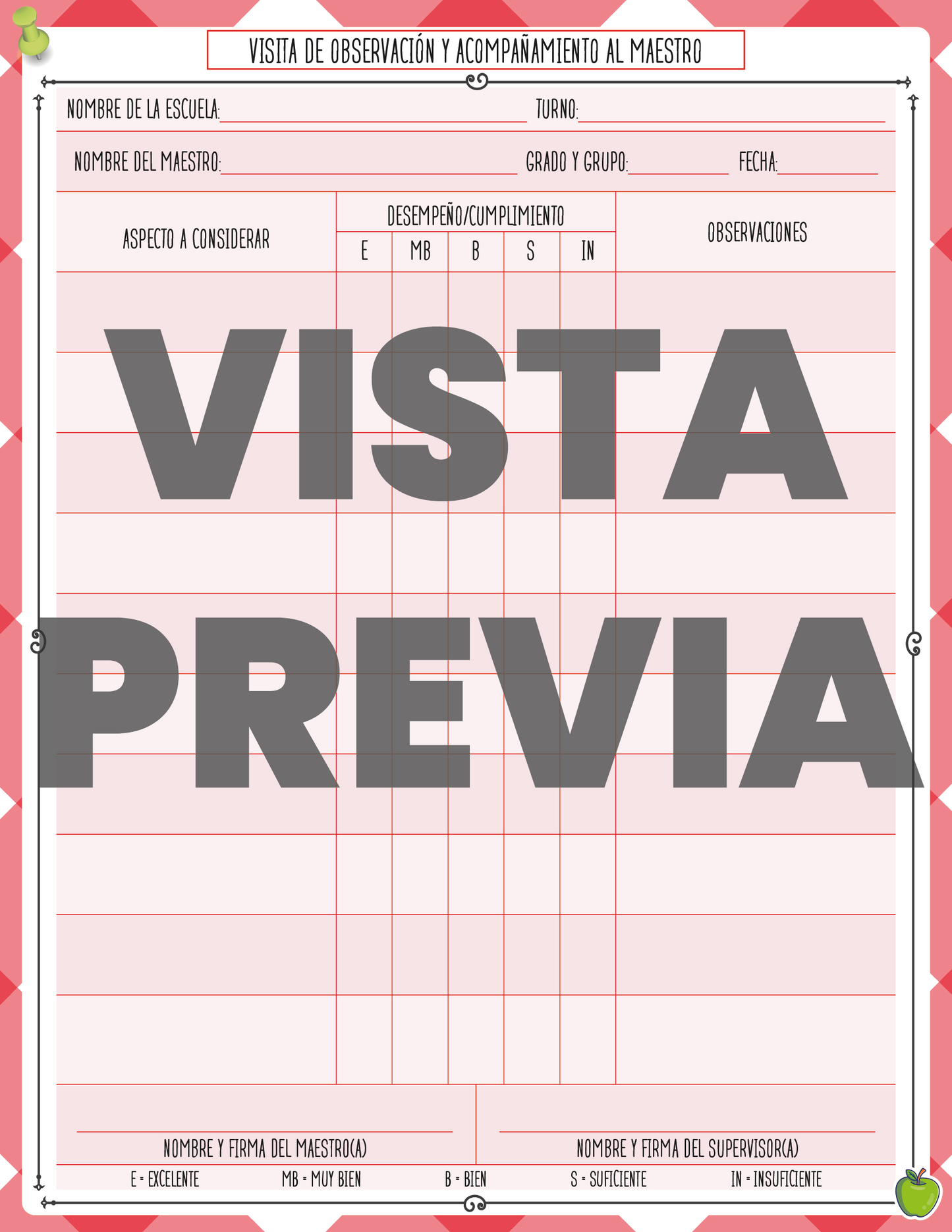 Agenda Manzana SUPERVISOR Primaria Ciclo Escolar 2024 - 2025