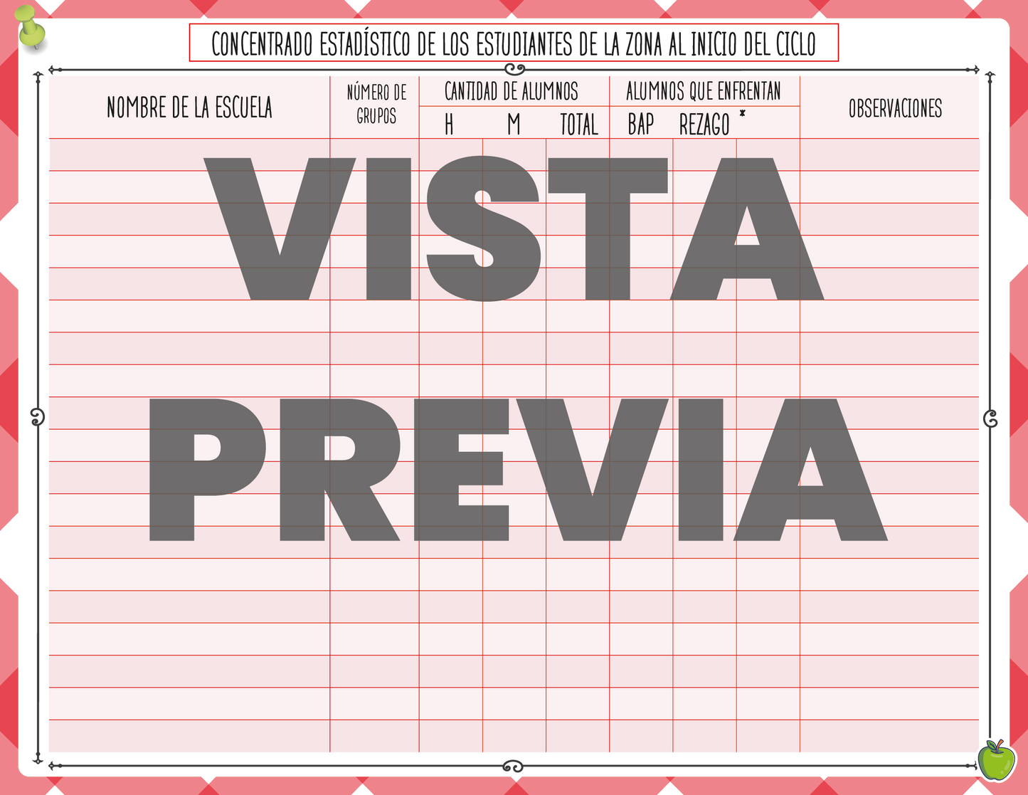 Agenda Manzana SUPERVISOR Primaria Ciclo Escolar 2024 - 2025
