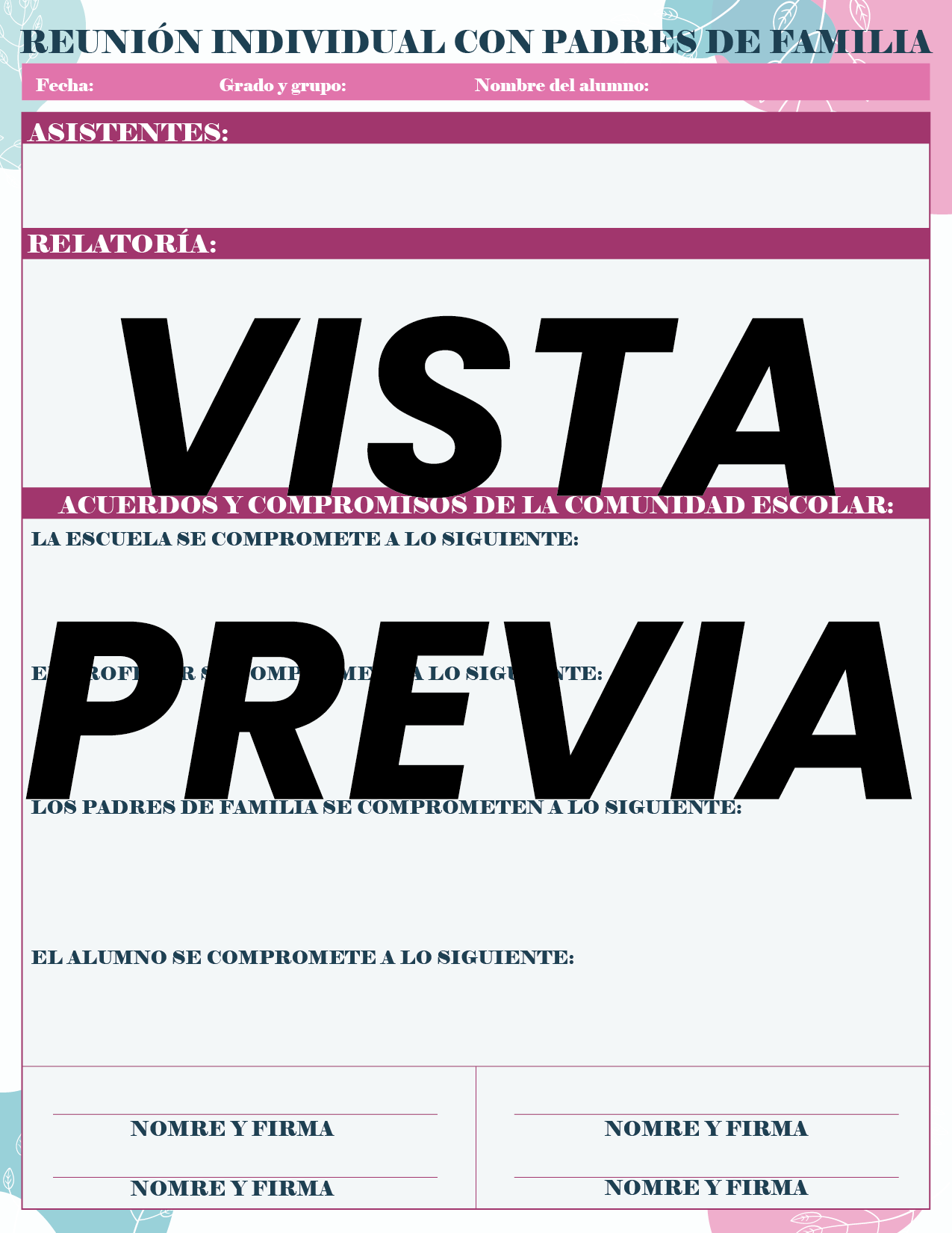 Agenda Flores MAESTRO Secundaria