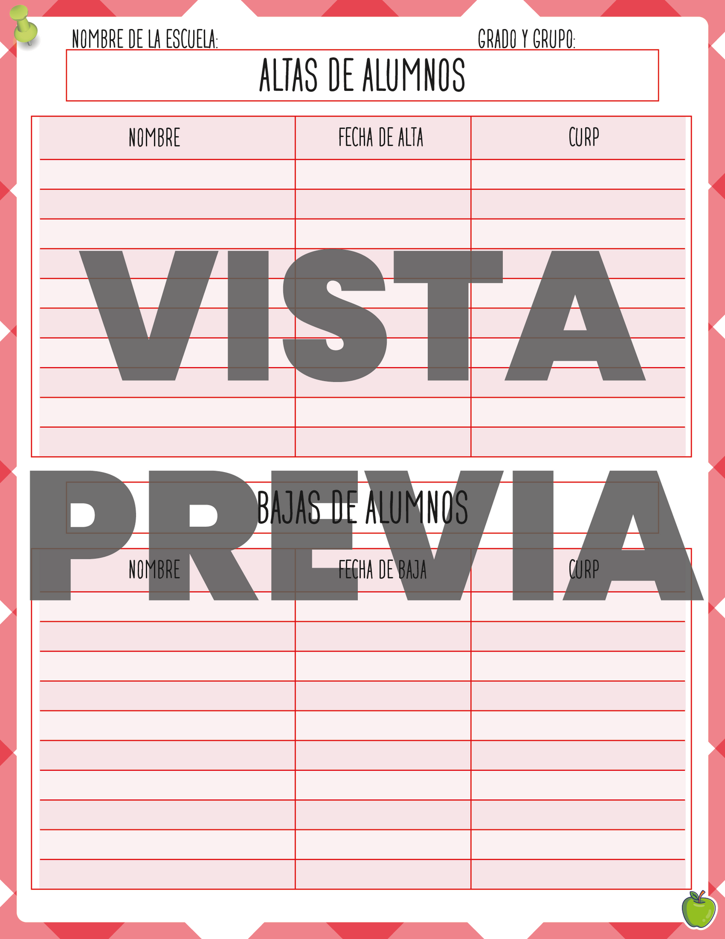 Agenda Manzana SUPERVISOR Primaria Ciclo Escolar 2024 - 2025