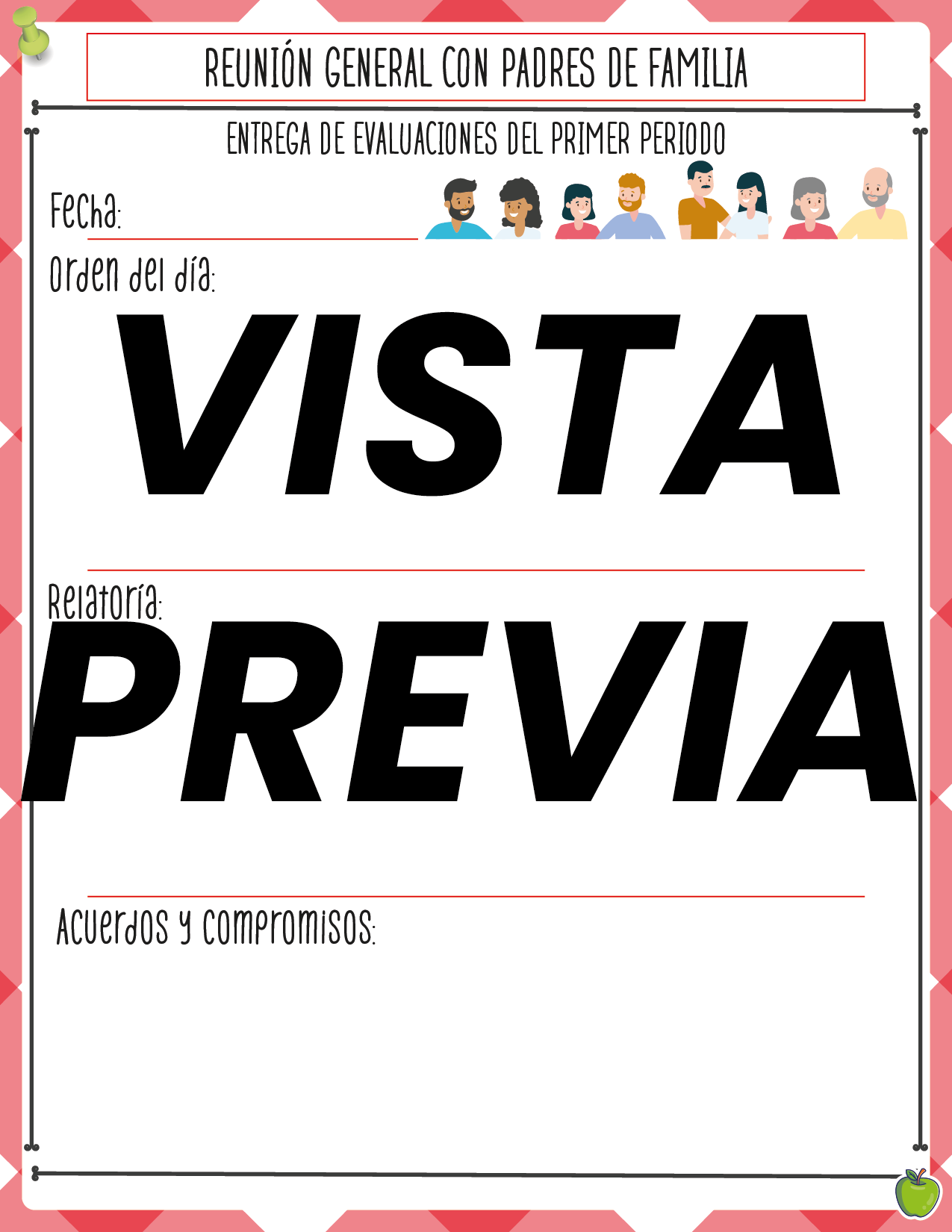 Agenda Manzana MAESTRO Preescolar