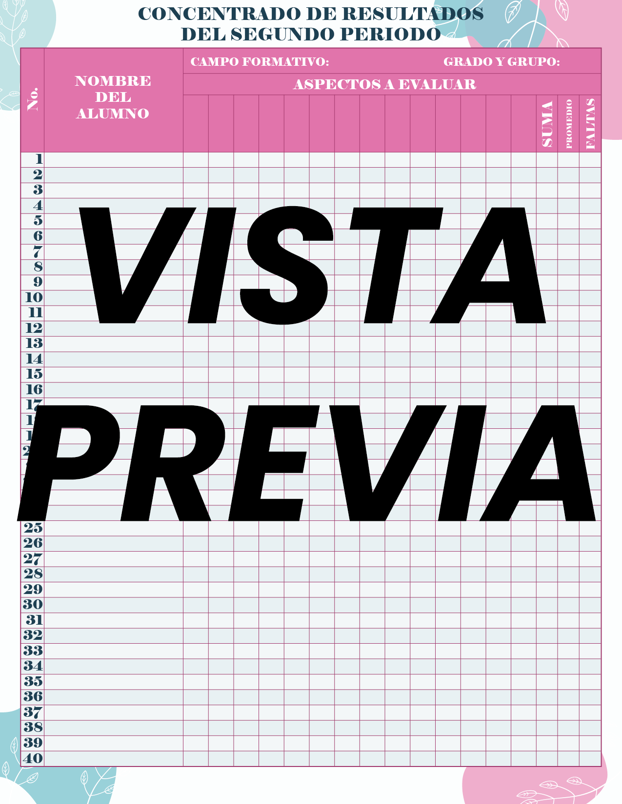Agenda Flores MAESTRO Secundaria