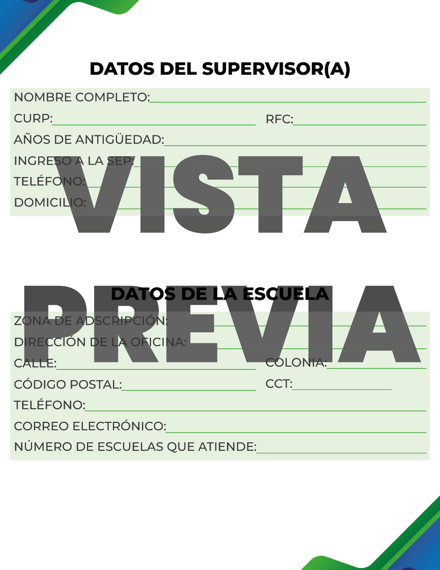 Agenda Formal SUPERVISOR Secundaria Ciclo Escolar 2024 - 2025