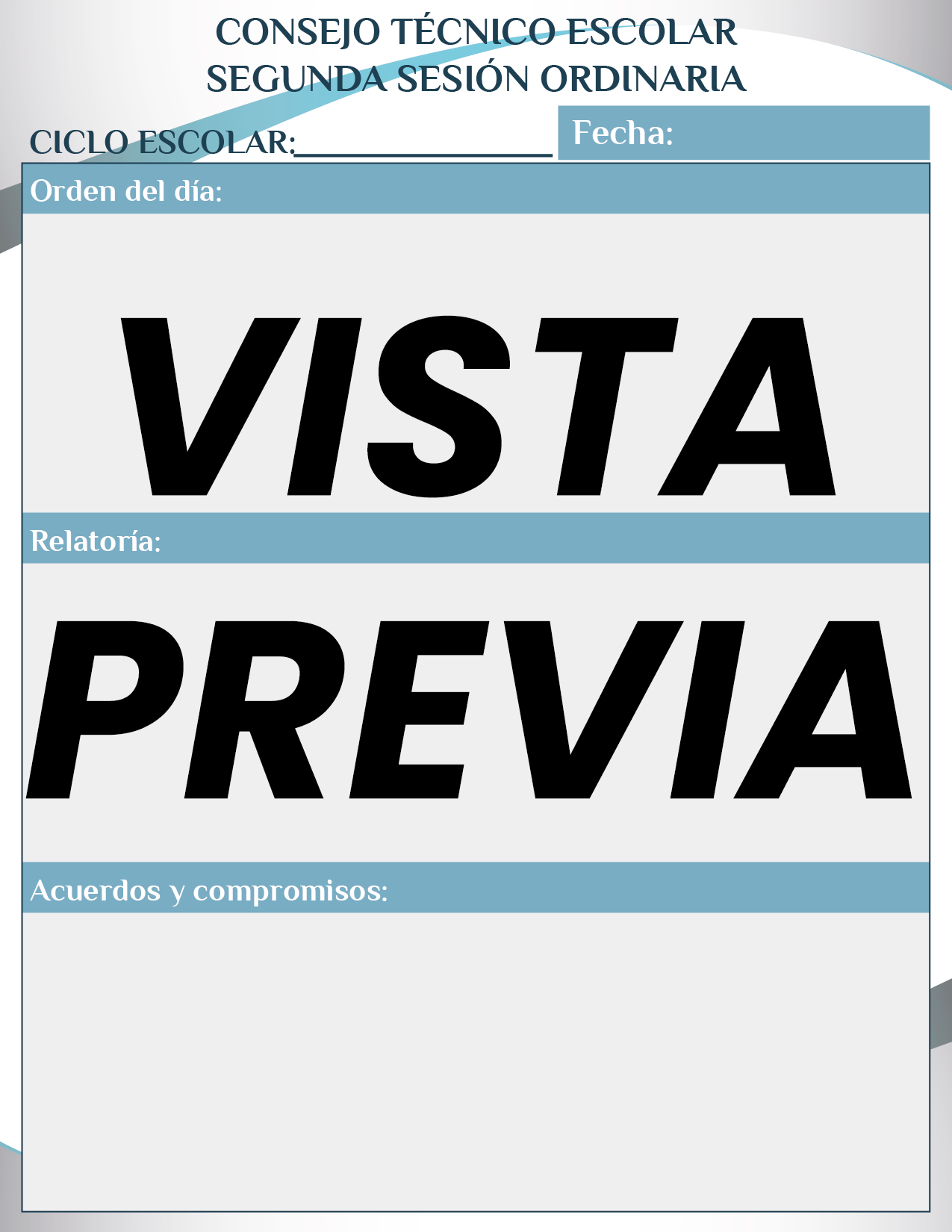 Agenda Formal Azul MAESTRO Secundaria