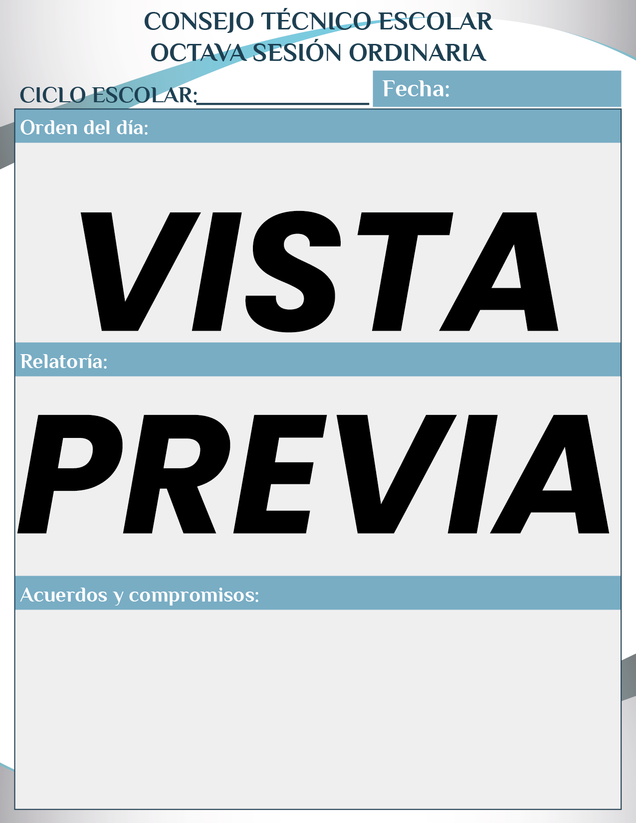 Agenda Formal Azul MAESTRO Secundaria