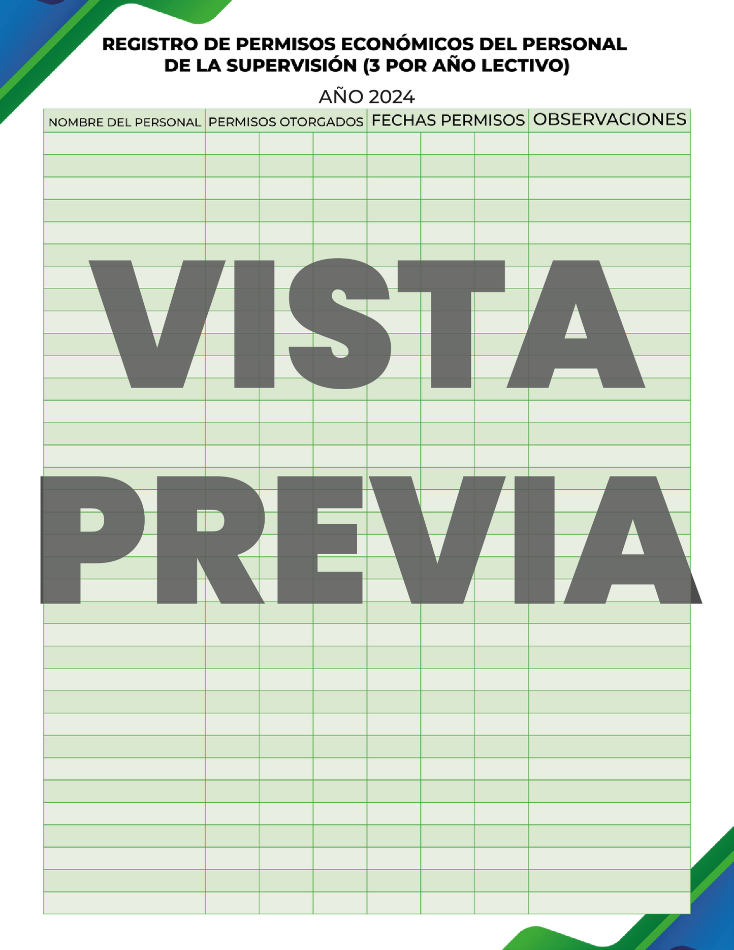 Agenda Formal SUPERVISOR Secundaria Ciclo Escolar 2024 - 2025