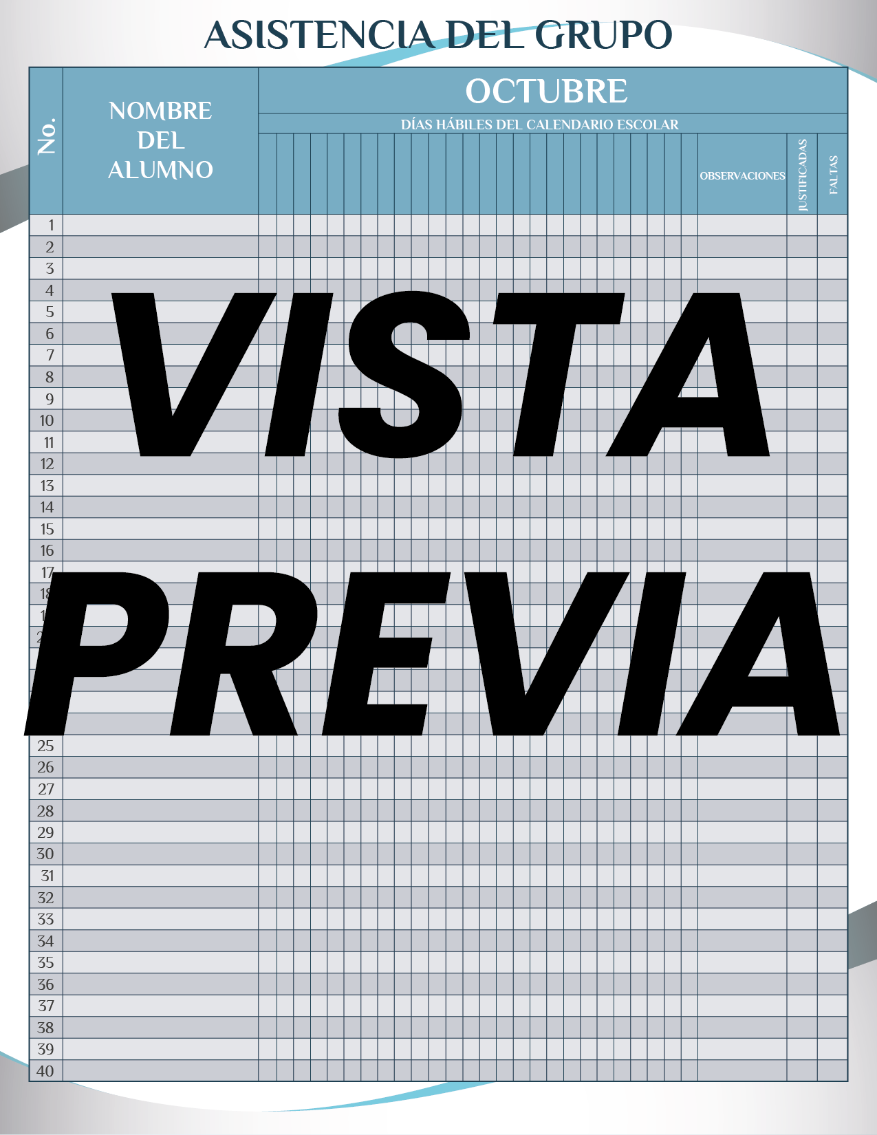 Agenda Formal Azul MAESTRO Secundaria