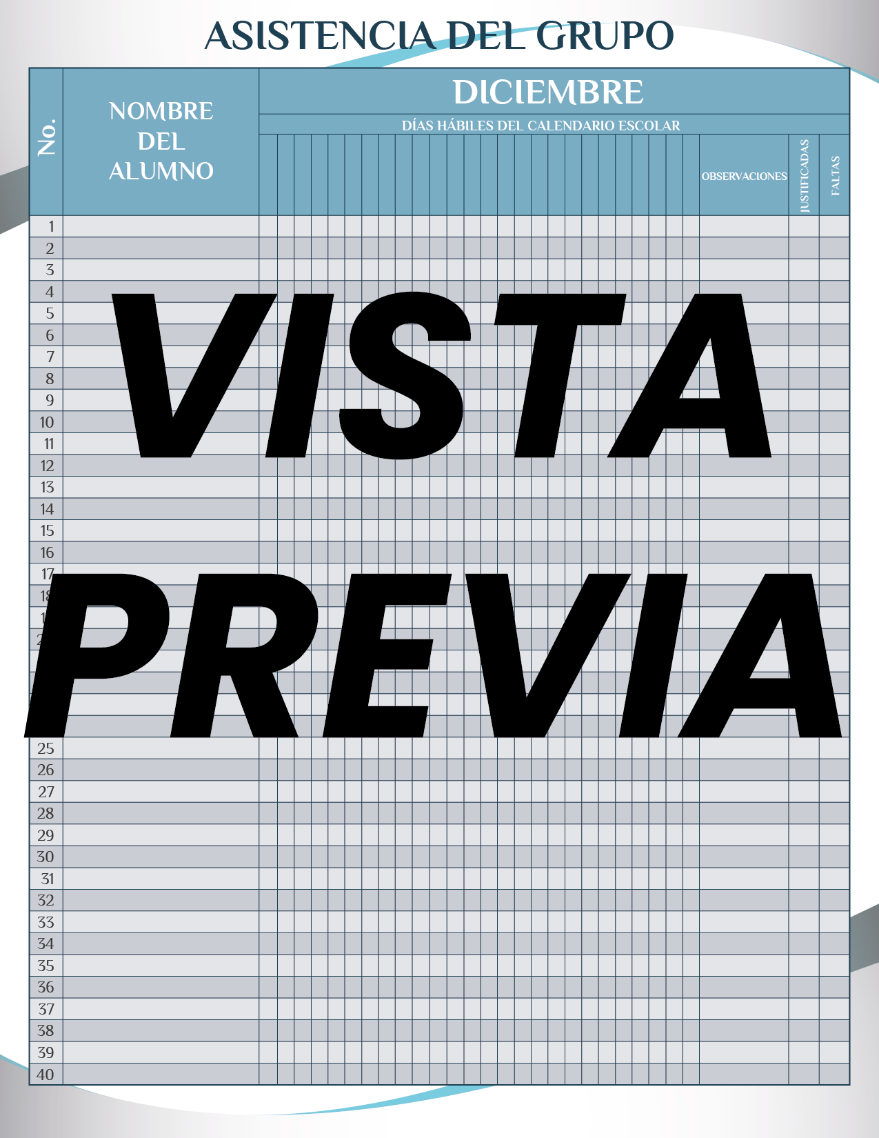 Agenda Formal Azul MAESTRO Secundaria