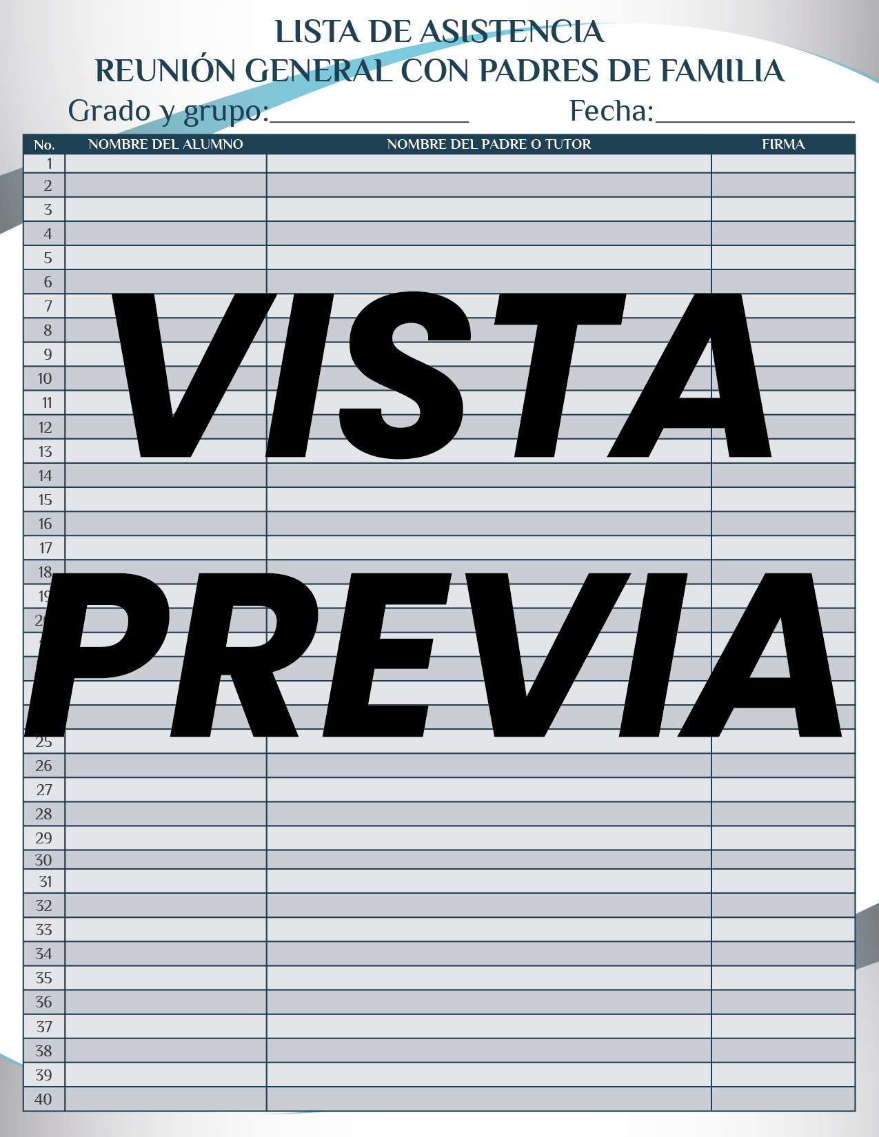Agenda Formal Azul MAESTRO Secundaria