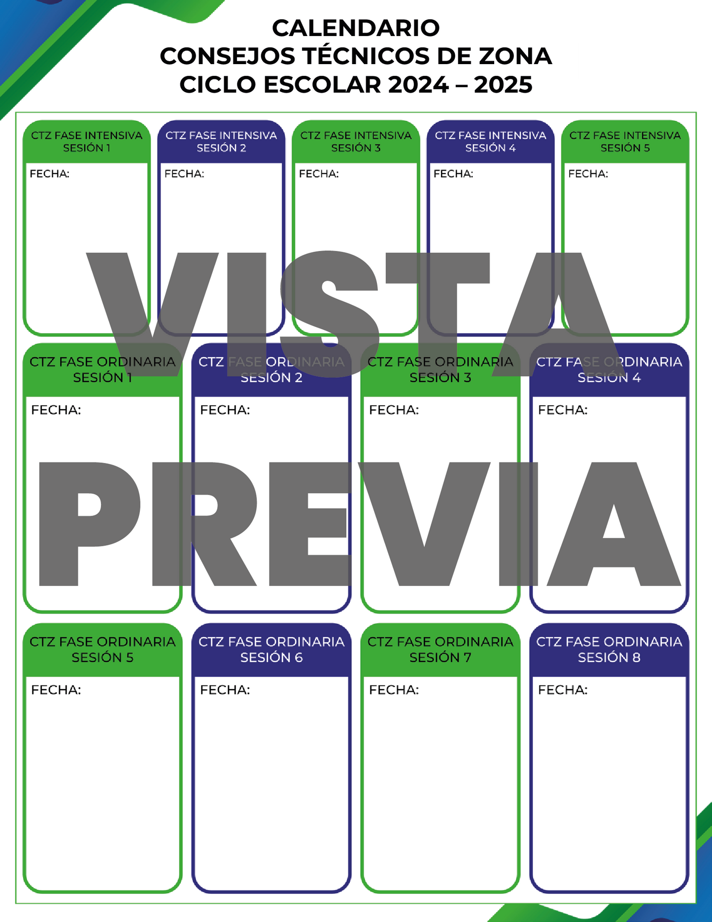 Agenda Formal SUPERVISOR Secundaria Ciclo Escolar 2024 - 2025