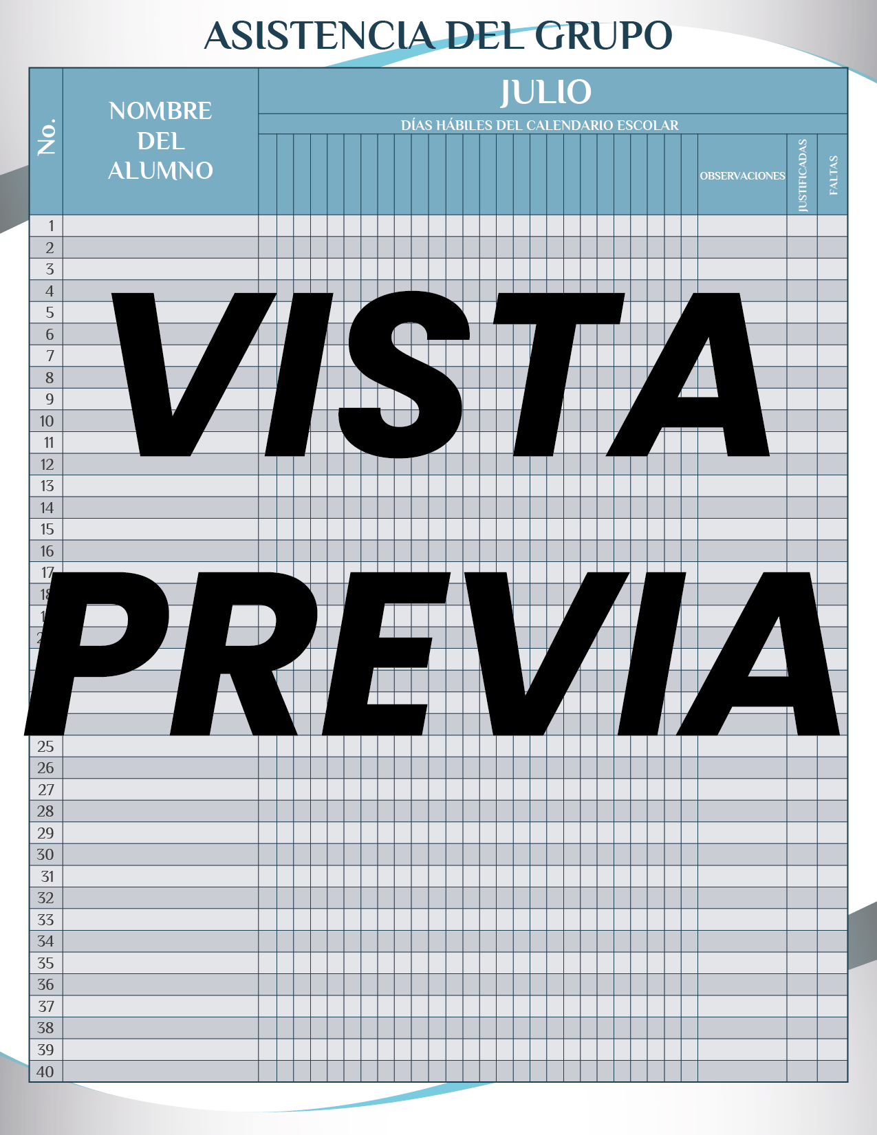 Agenda Formal Azul MAESTRO Secundaria