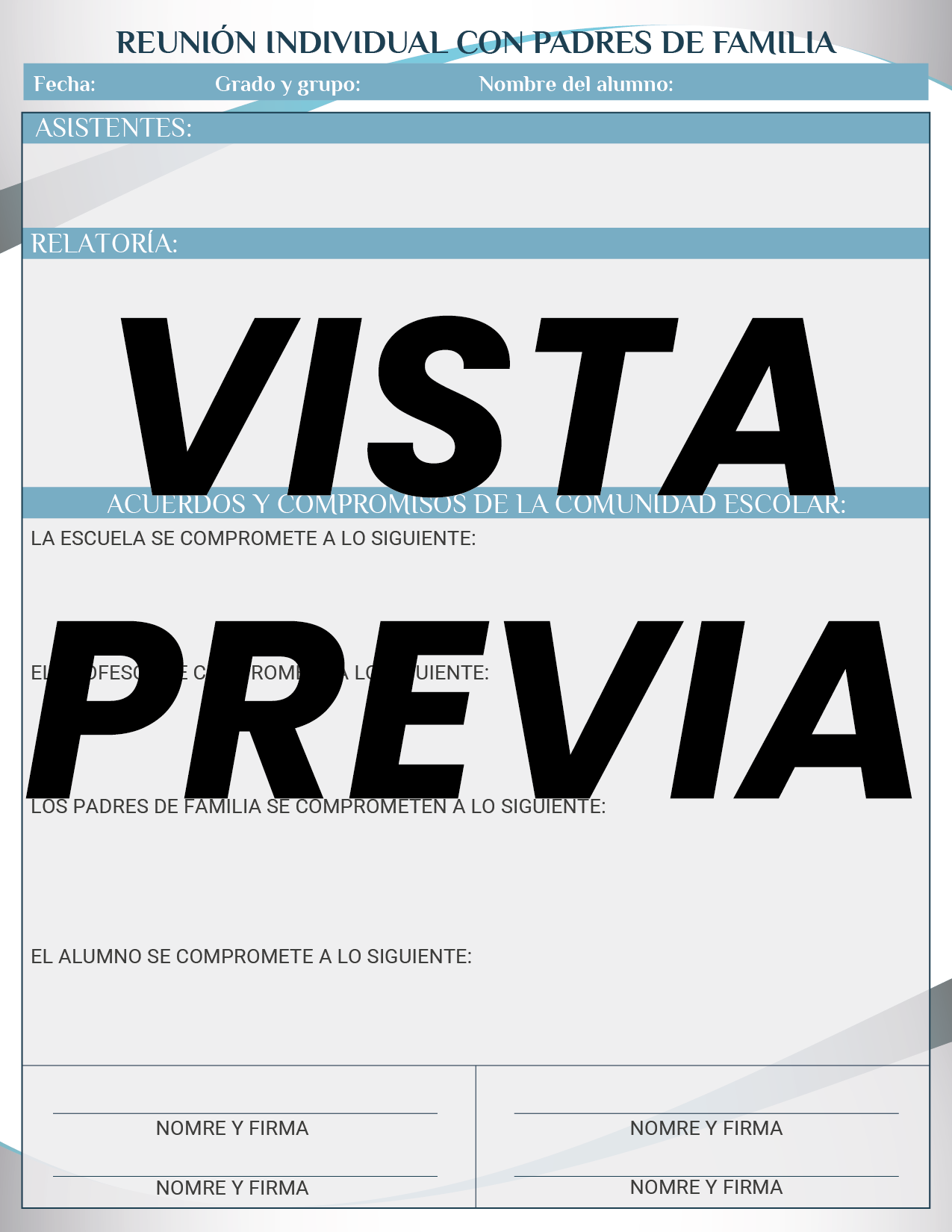 Agenda Formal Azul MAESTRO Secundaria