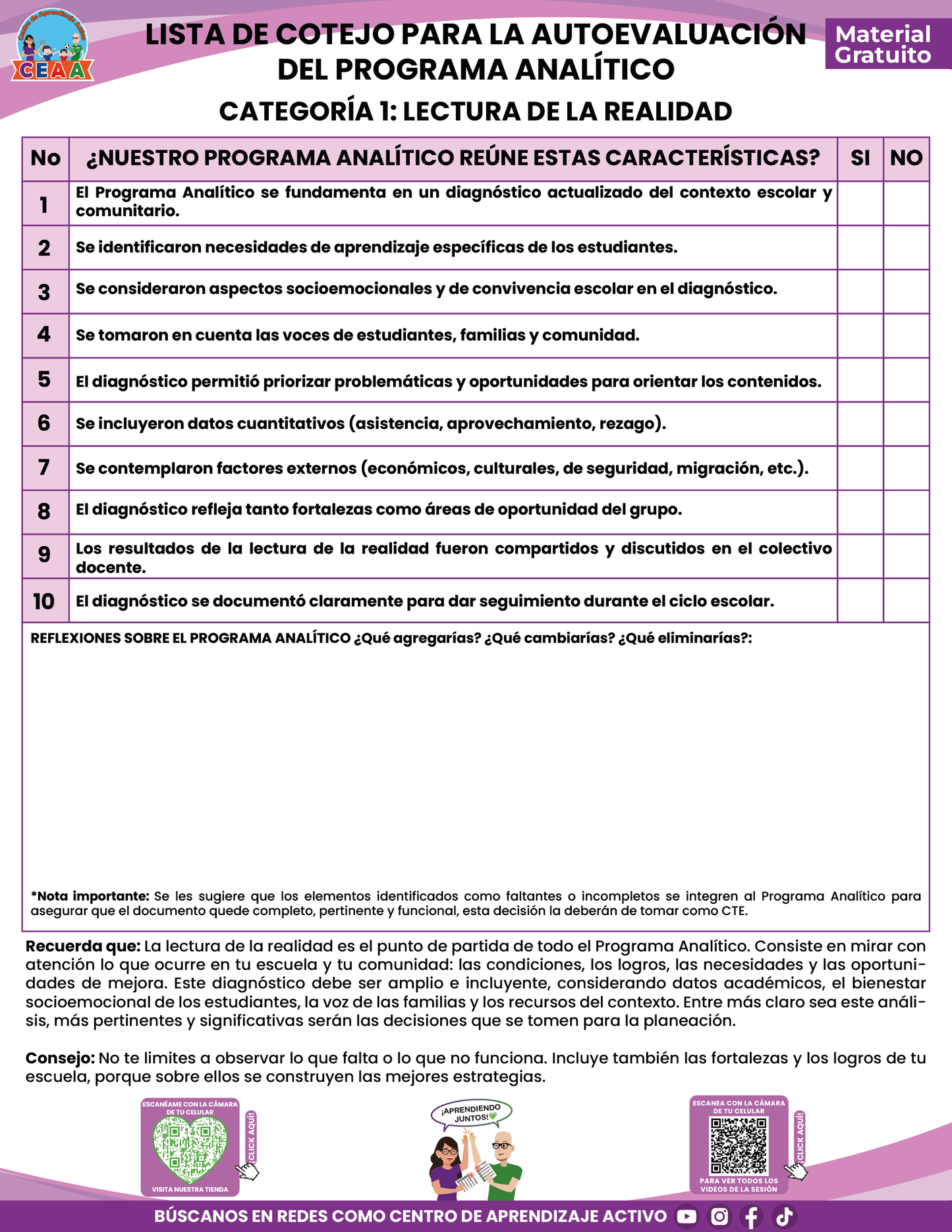 AUTOEVALUACIÓN DEL PROGRAMA ANALÍTICO en PDF