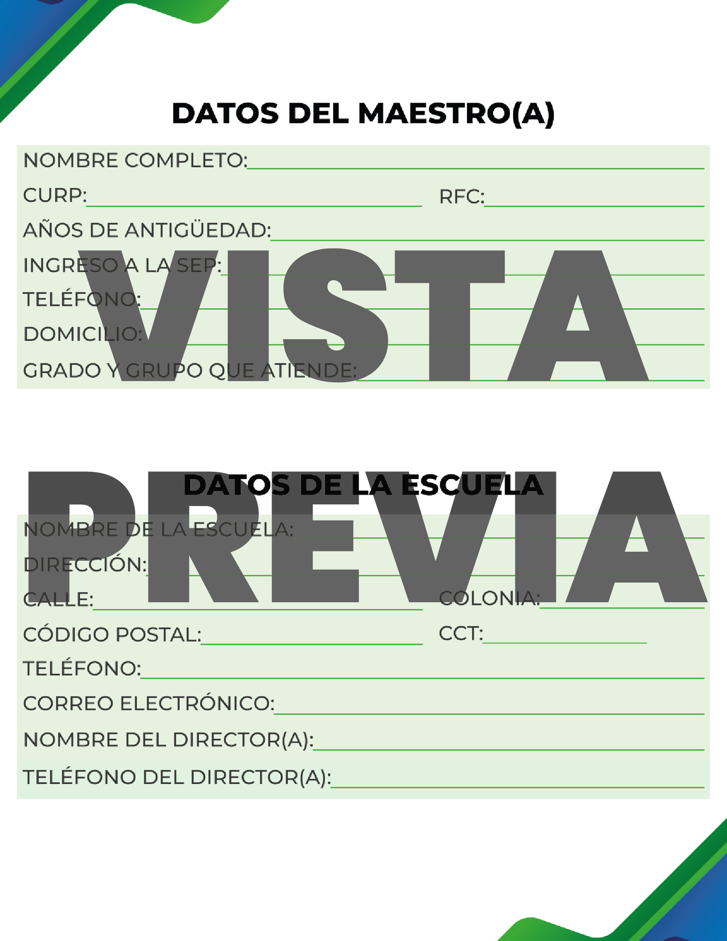 Agenda Formal MAESTRO Preescolar Ciclo Escolar 2024 - 2025 en PDF