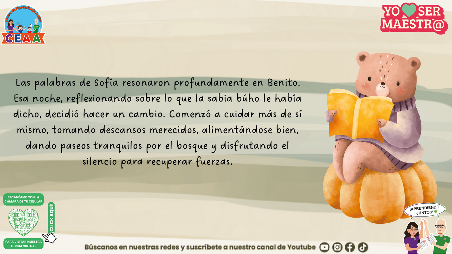 Historias para Maestros - El descanso de Benito en (Editable en PowerPoint)