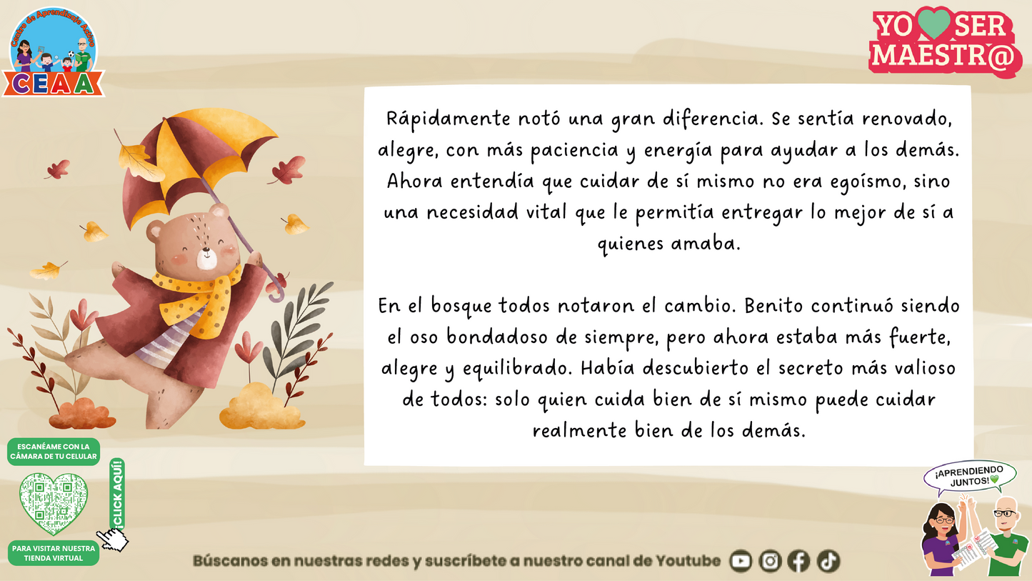 Historias para Maestros - El descanso de Benito en (Editable en PowerPoint)