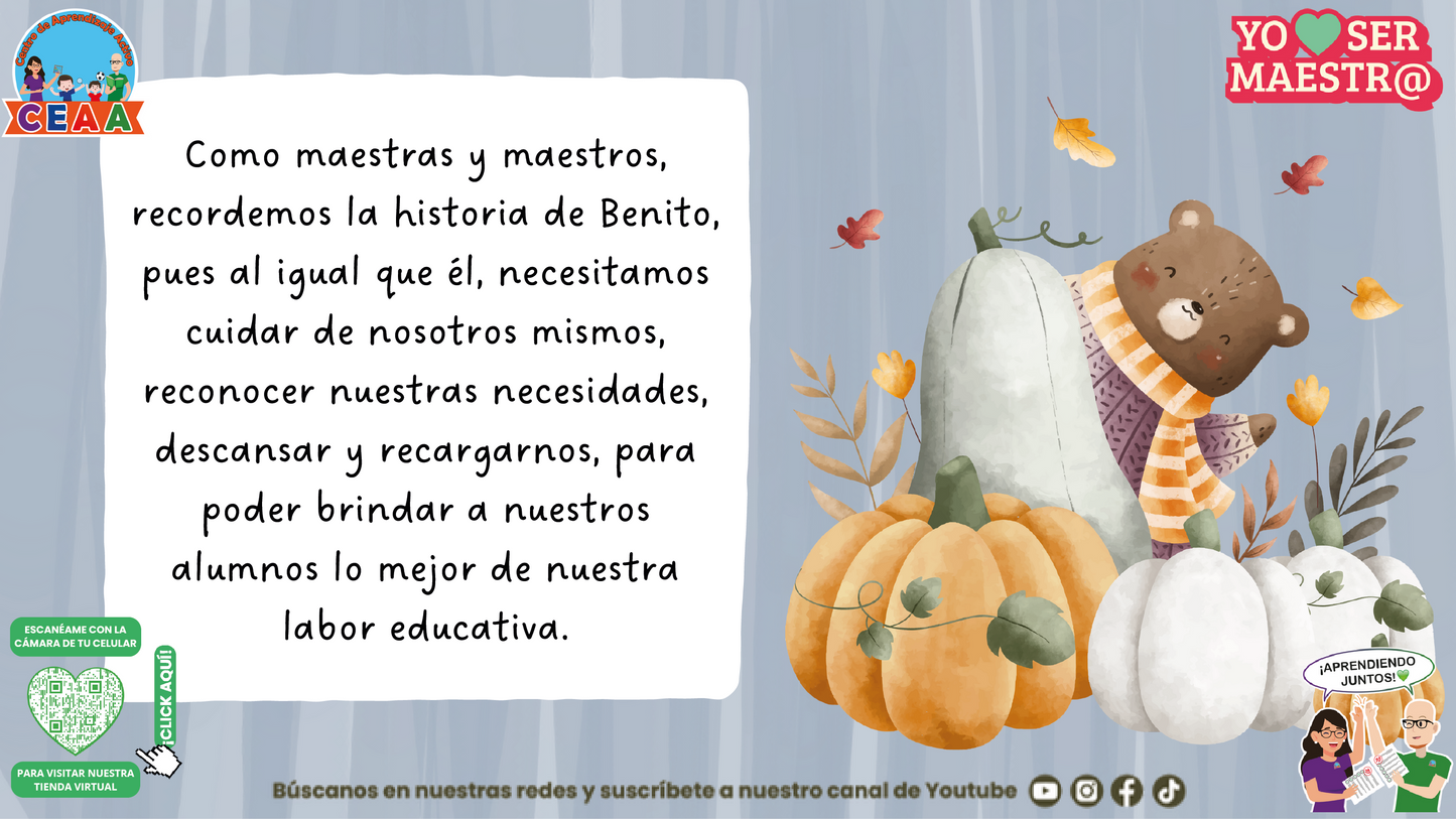 Historias para Maestros - El descanso de Benito en (Editable en PowerPoint)