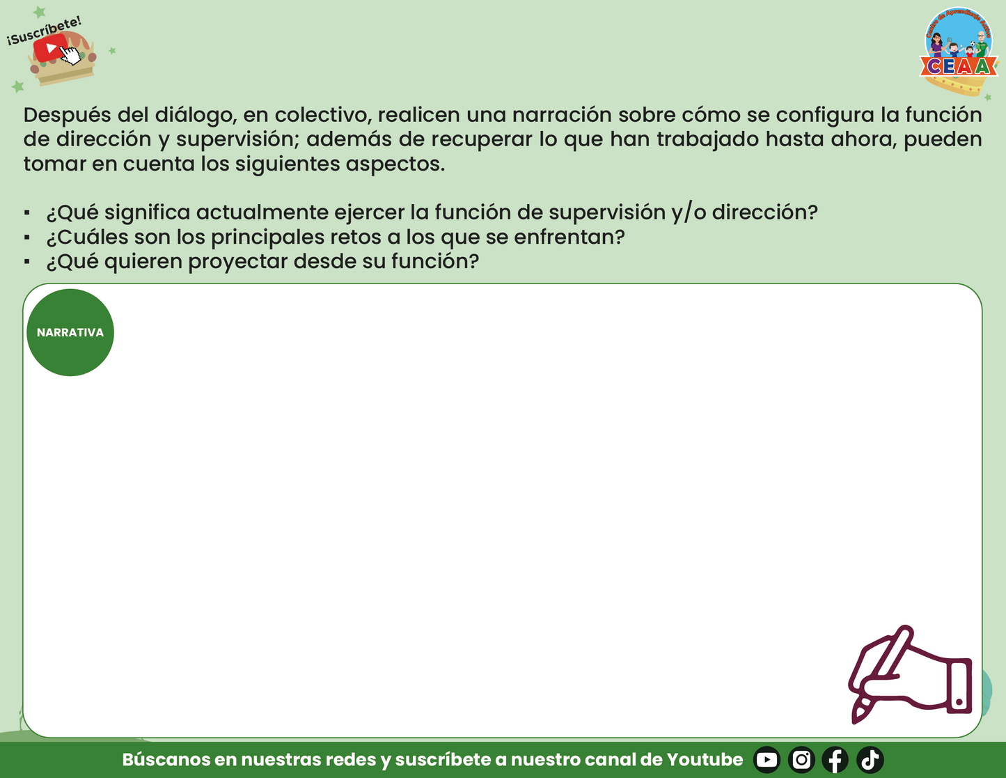 Presentación Taller Intensivo Directivos y Supervisores