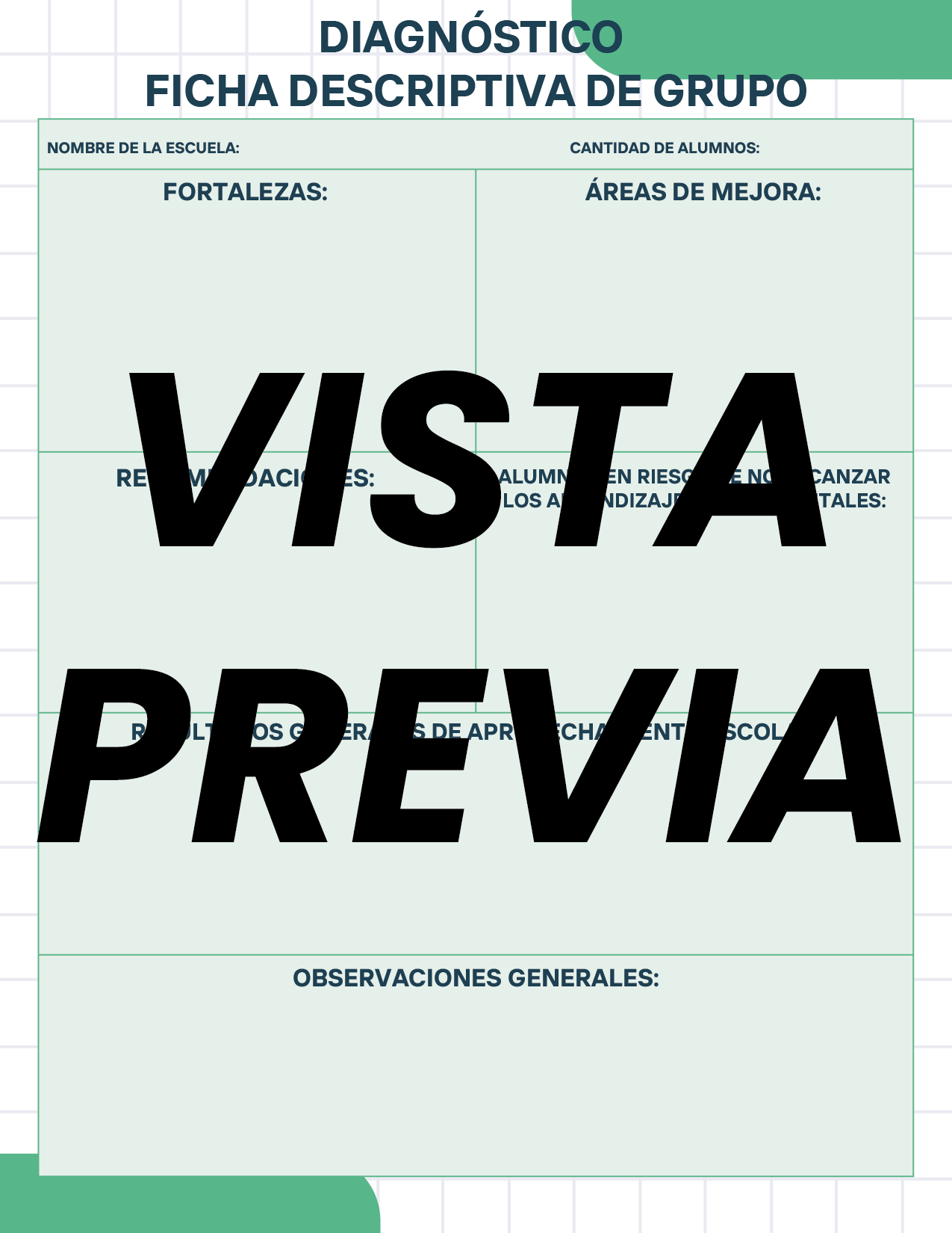Agenda Cuadros SUPERVISOR Secundaria