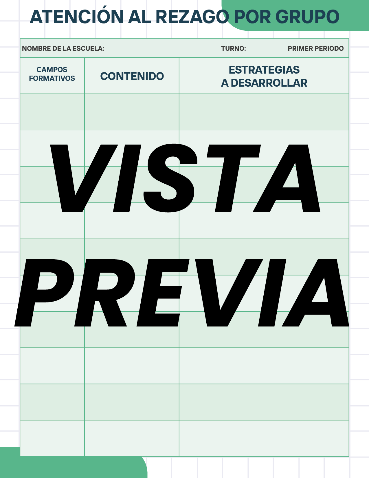 Agenda Cuadros SUPERVISOR Secundaria
