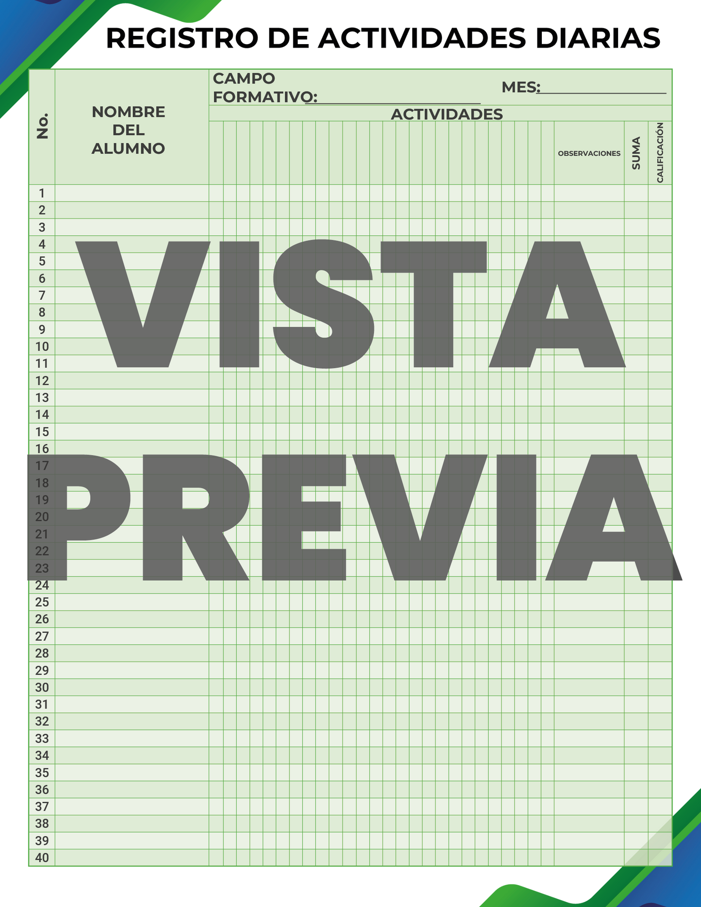 Agenda Formal MAESTRO Preescolar Ciclo Escolar 2024 - 2025 en PDF
