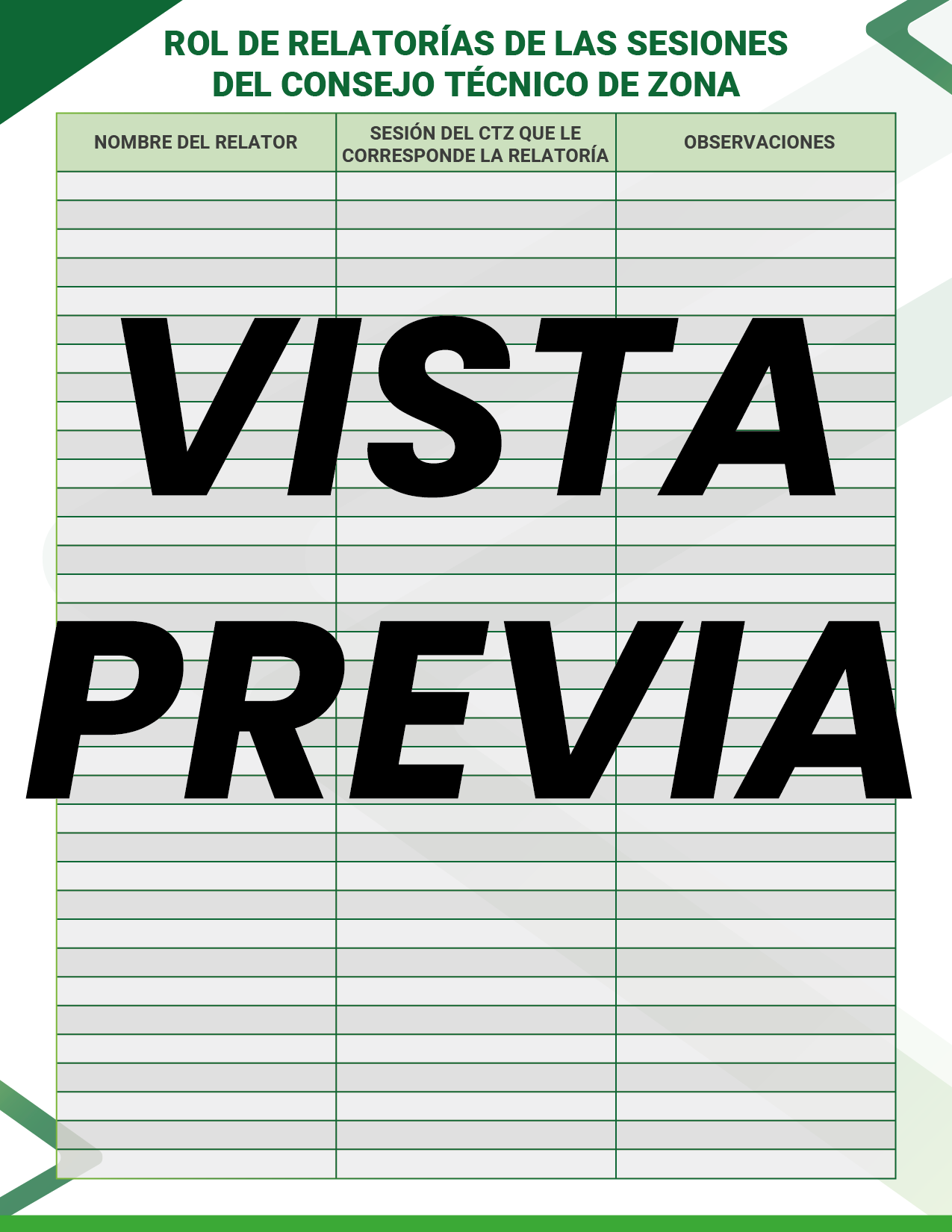 Agenda Formal Verde DIRECTOR Preescolar