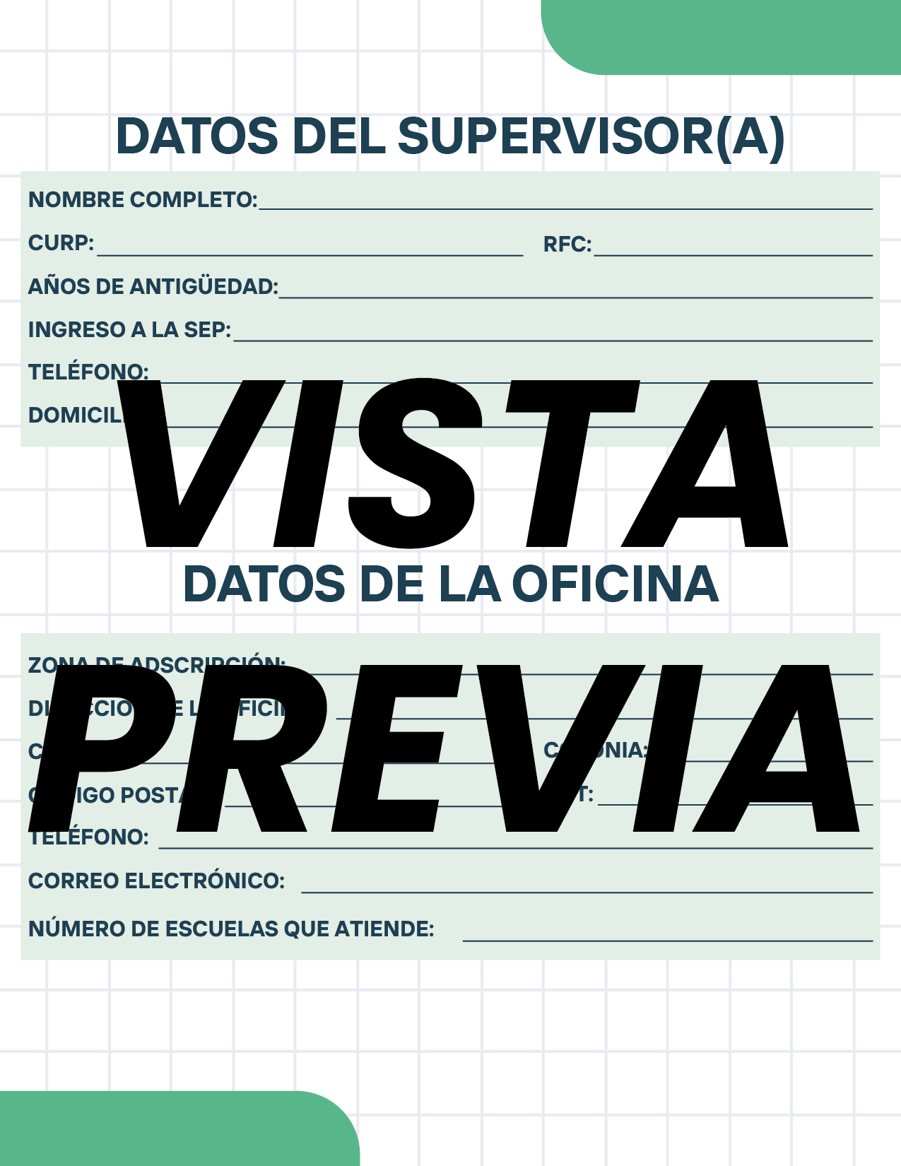 Agenda Cuadros SUPERVISOR Preescolar