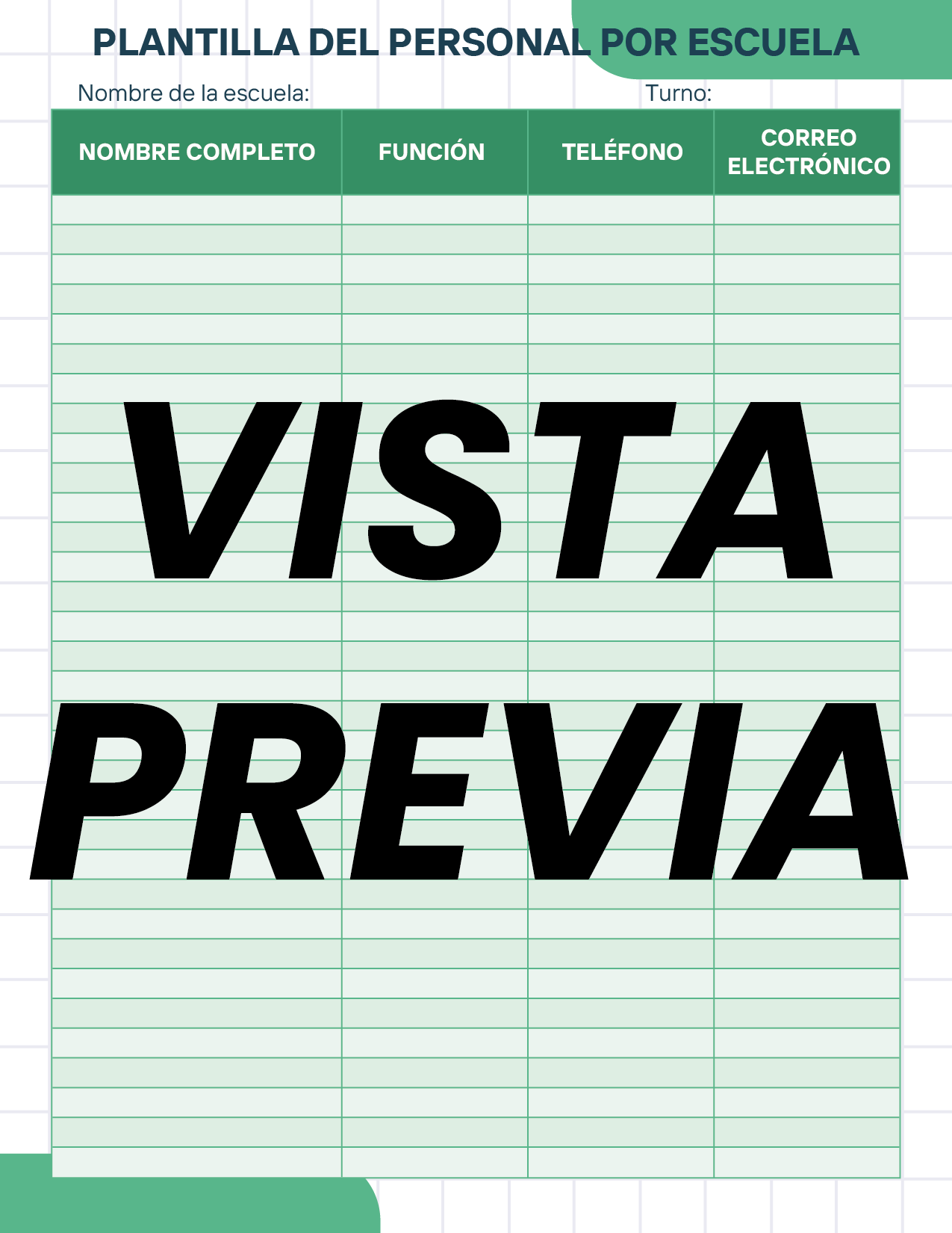 Agenda Cuadros SUPERVISOR Preescolar