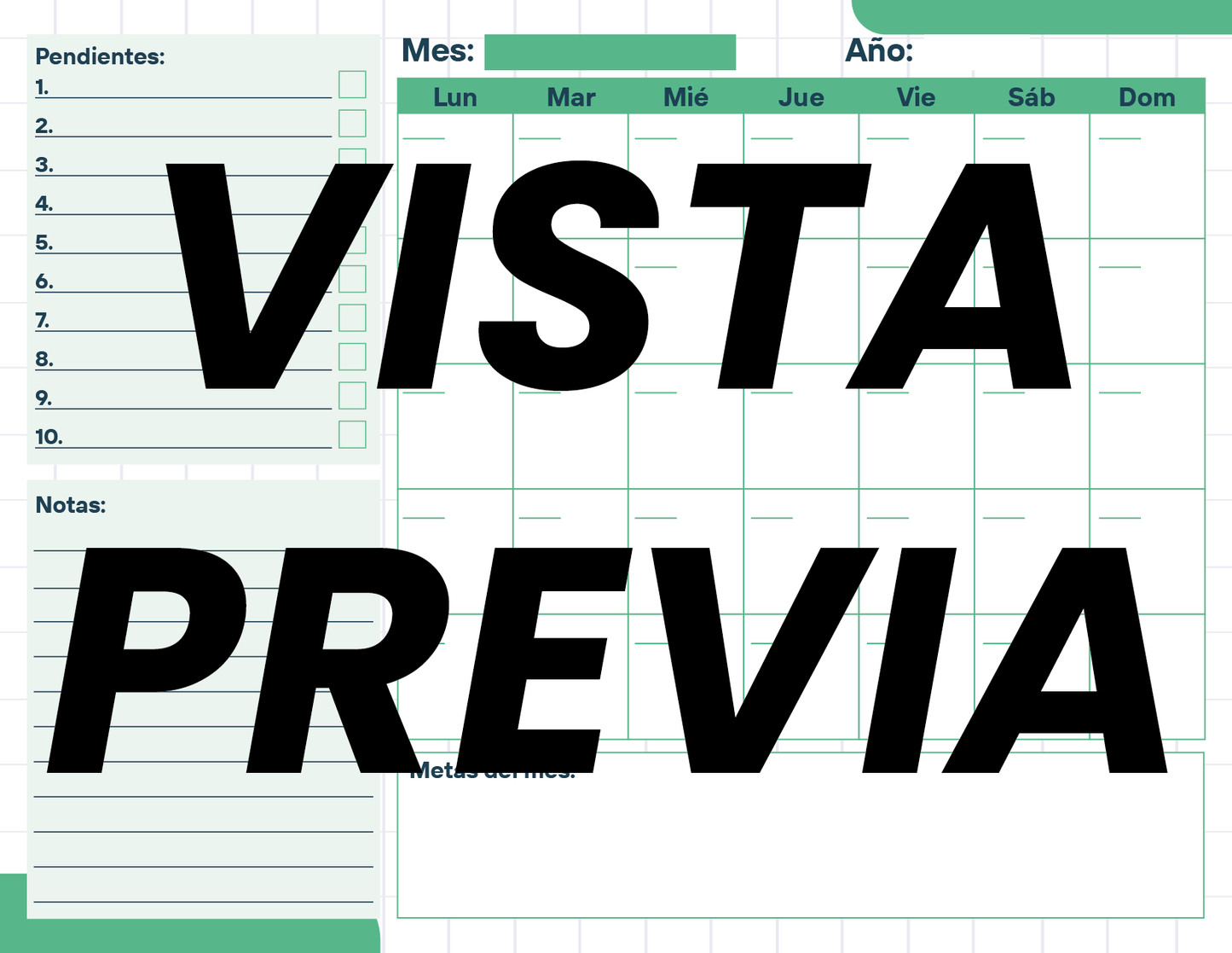 Agenda Cuadros SUPERVISOR Preescolar