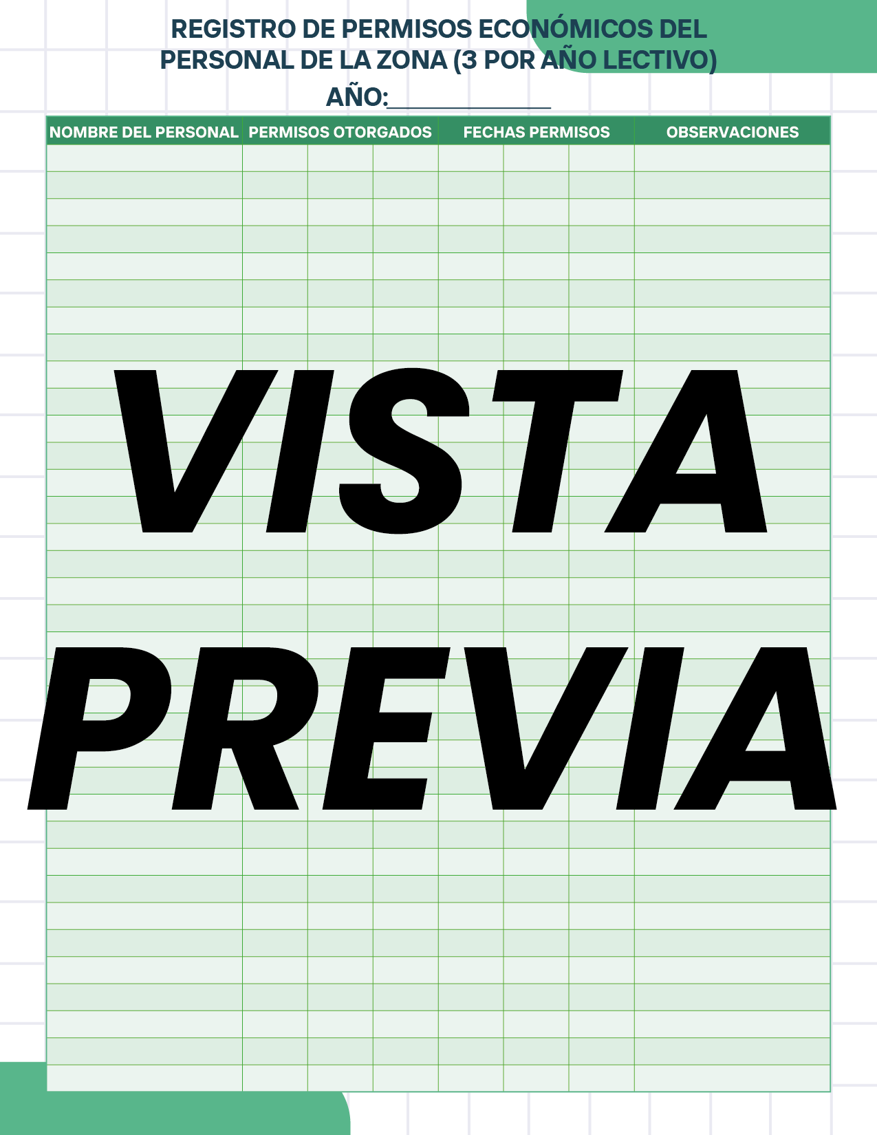 Agenda Cuadros SUPERVISOR Preescolar
