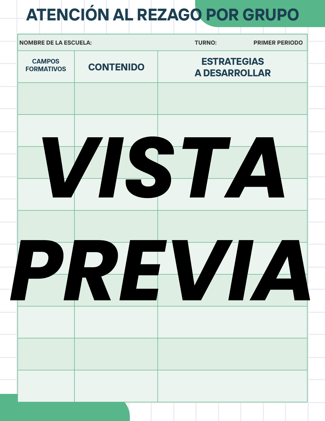 Agenda Cuadros SUPERVISOR Preescolar