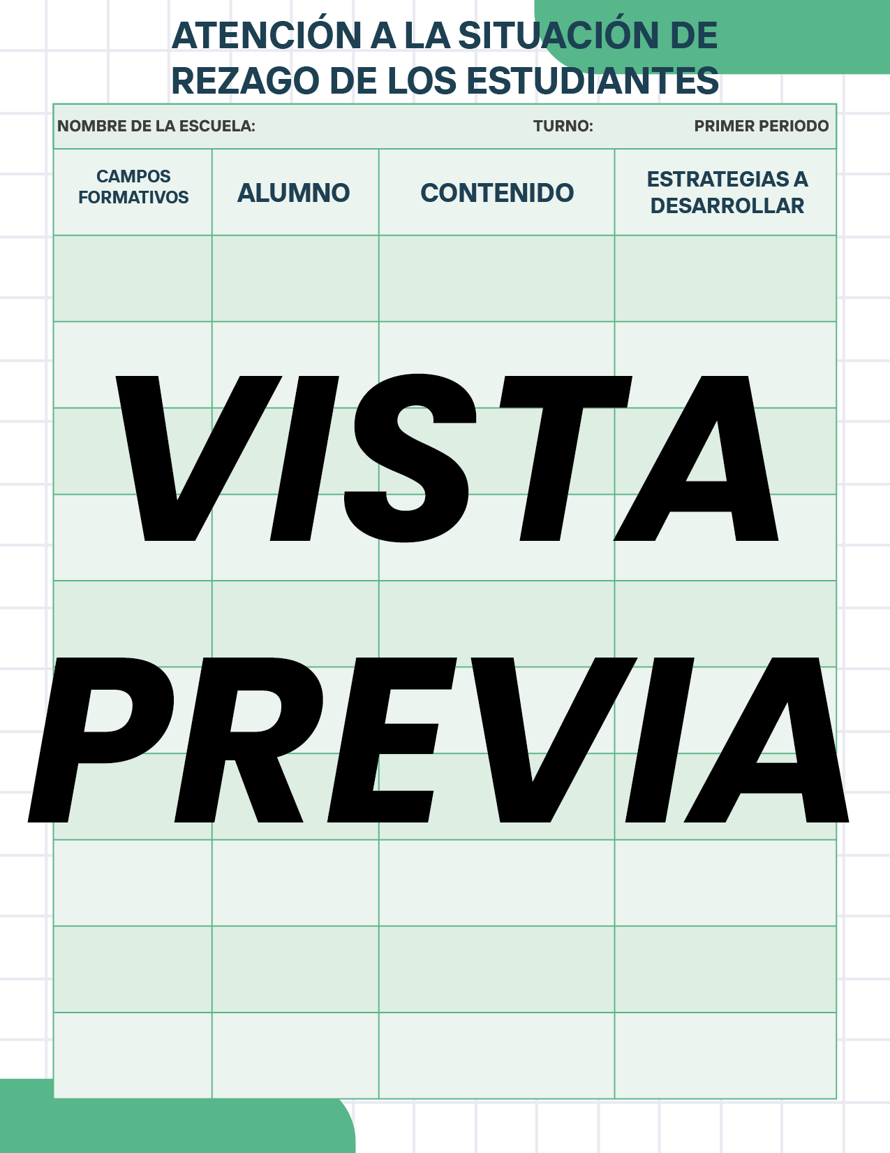 Agenda Cuadros SUPERVISOR Preescolar