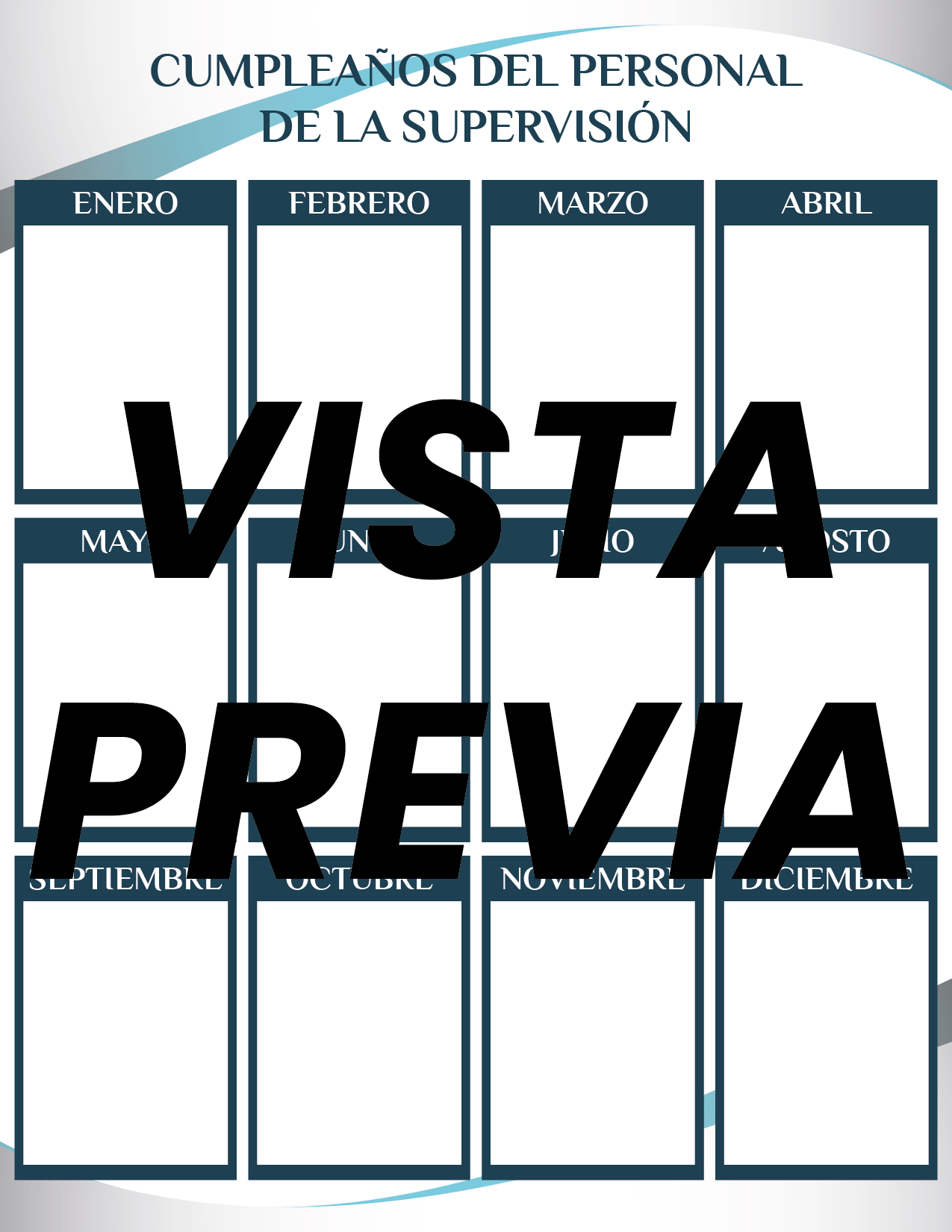 Agenda Formal Azul SUPERVISOR Preescolar