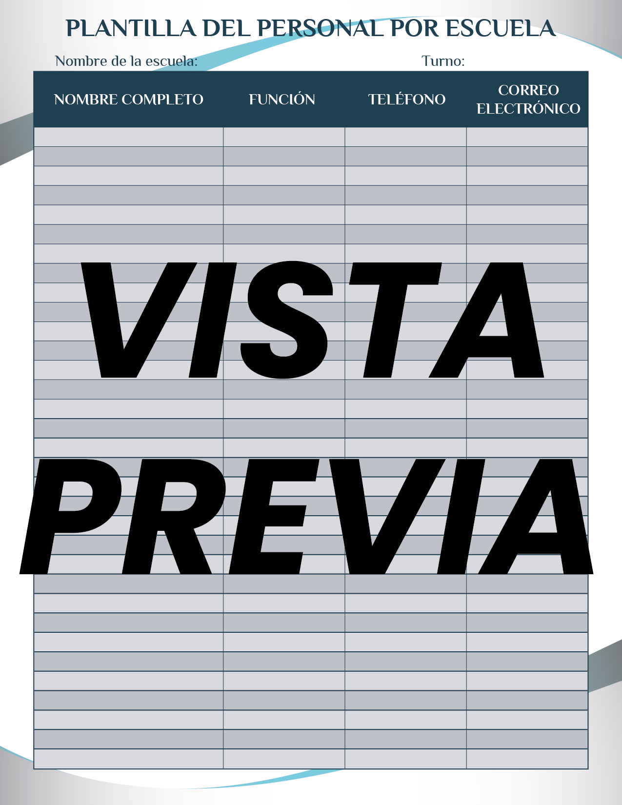 Agenda Formal Azul SUPERVISOR Preescolar