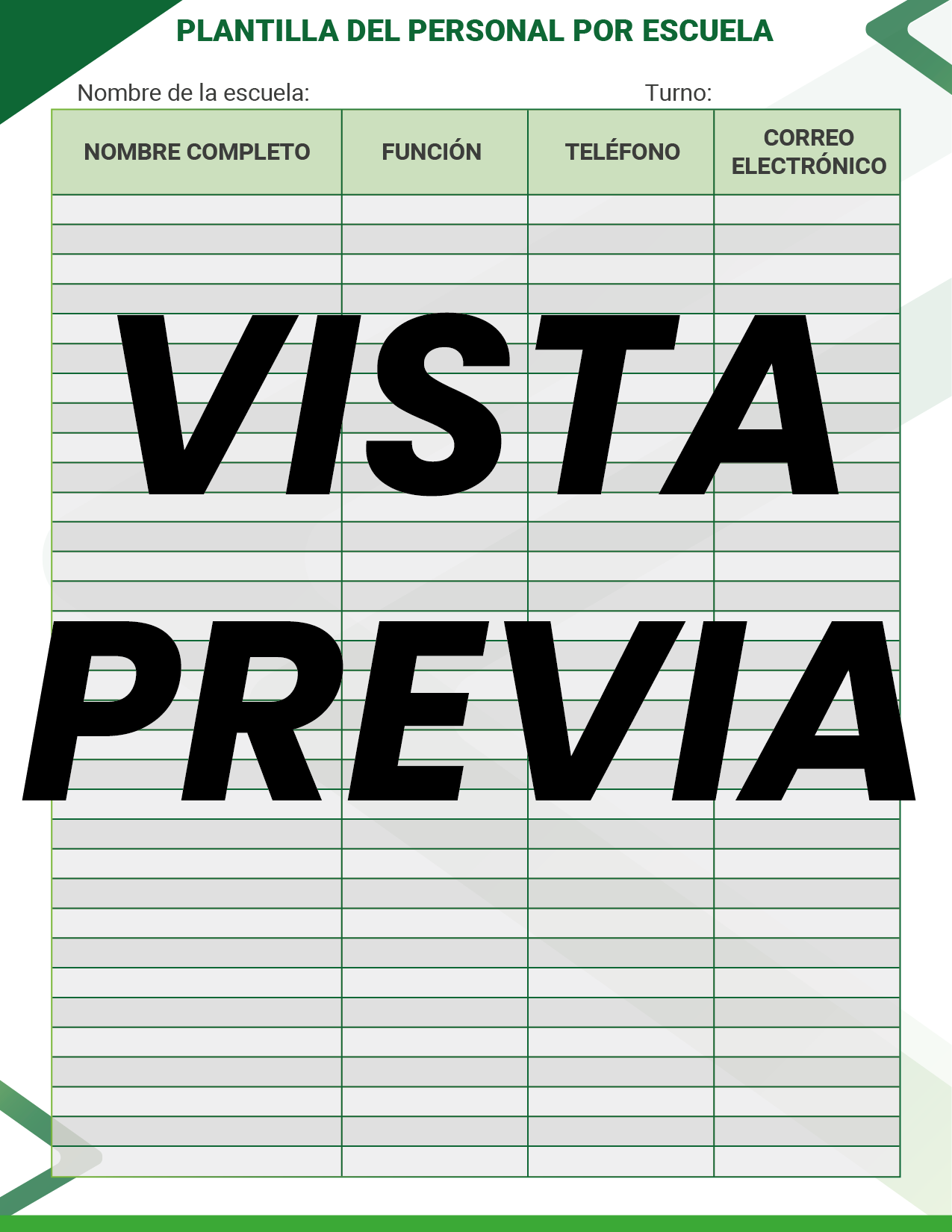 Agenda Formal Verde SUPERVISOR Primaria