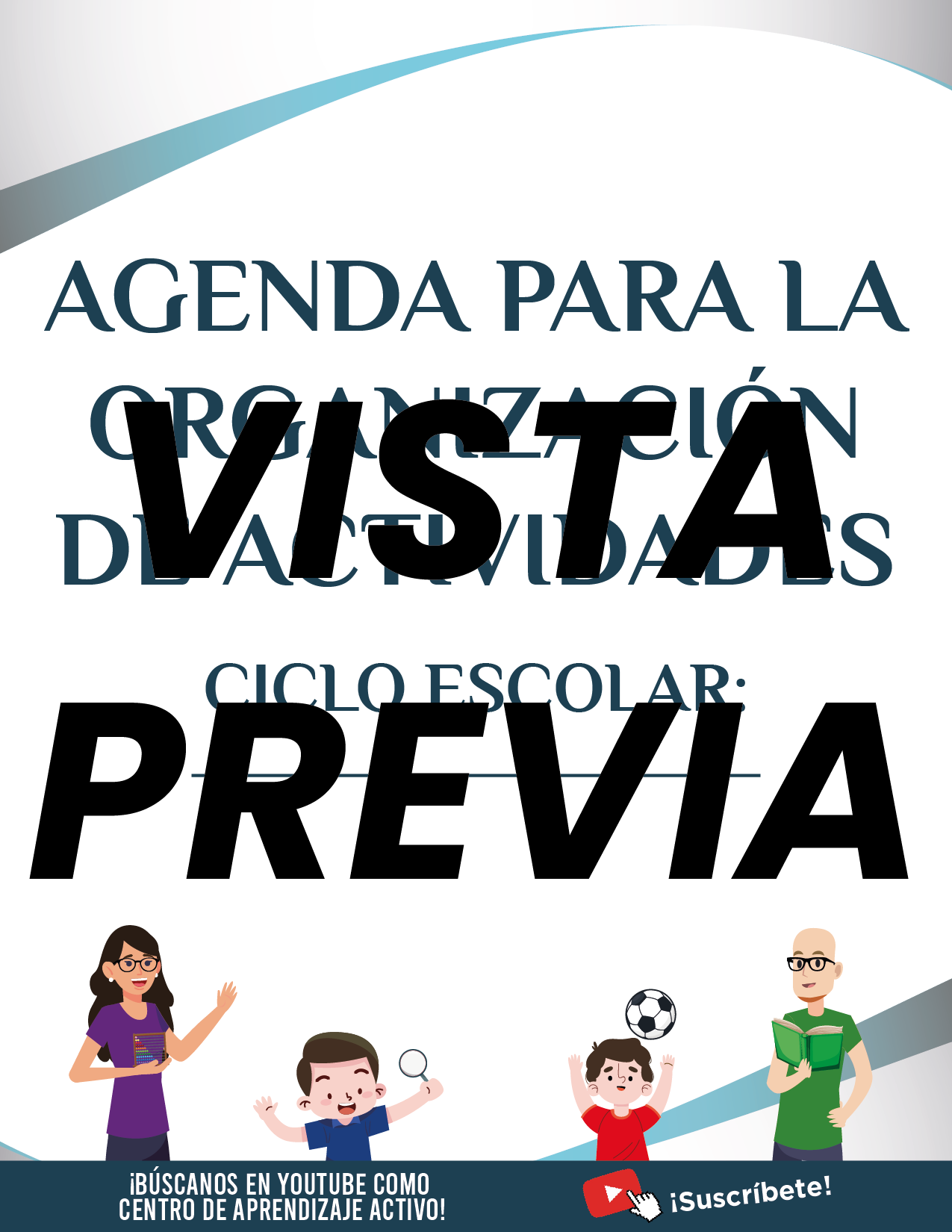 Agenda Formal Azul SUPERVISOR Preescolar