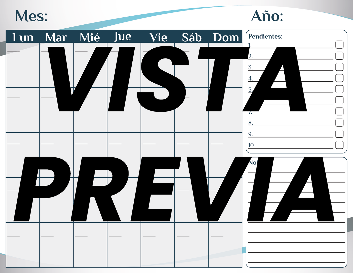 Agenda Formal Azul SUPERVISOR Preescolar