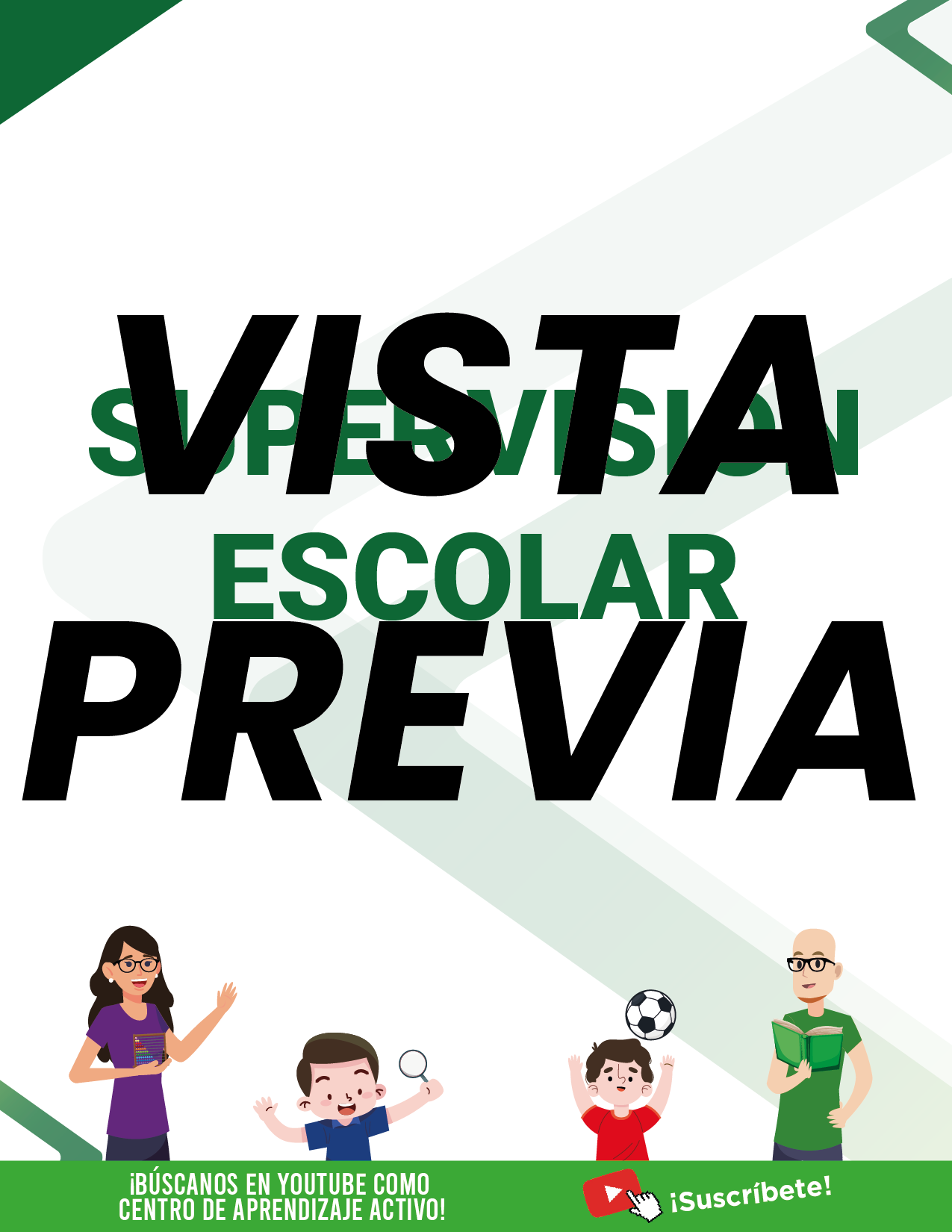 Agenda Formal Verde SUPERVISOR Primaria