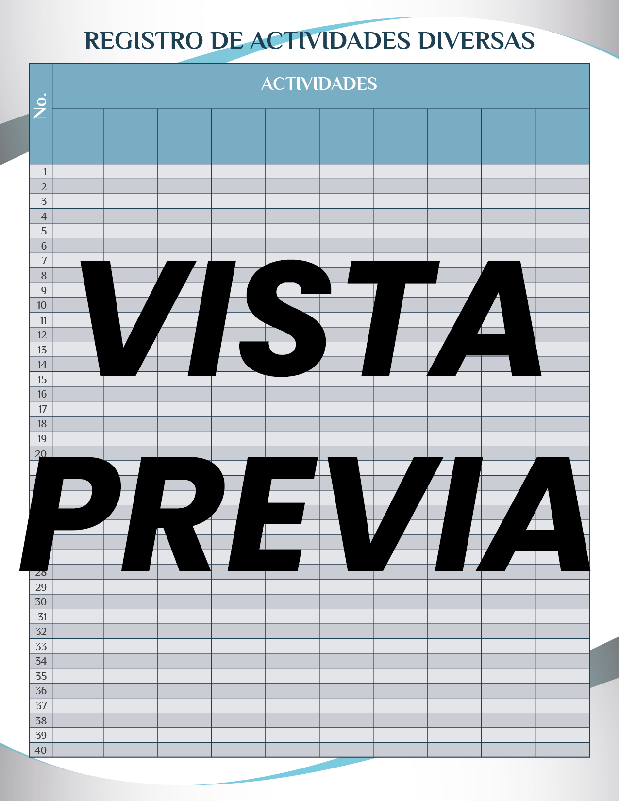 Agenda Formal Azul SUPERVISOR Preescolar