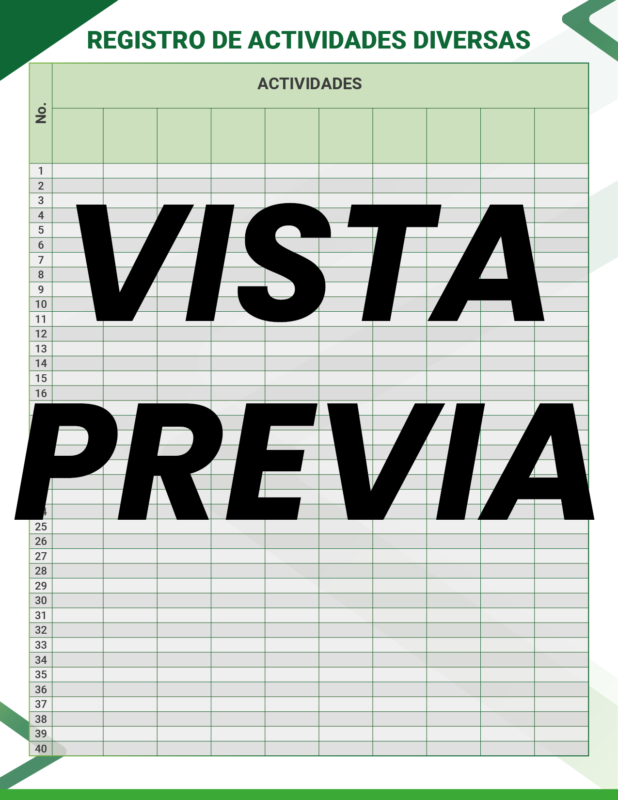Agenda Formal Verde SUPERVISOR Primaria